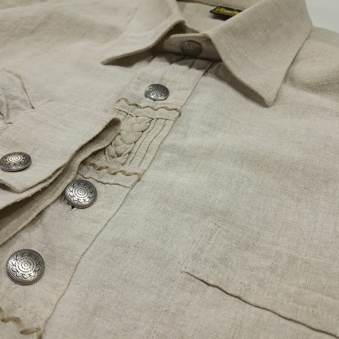 CL728 XL 해머슈미트 90s 린넨코튼 독일 트라흐텐 바바리안 알펜 상품이미지4