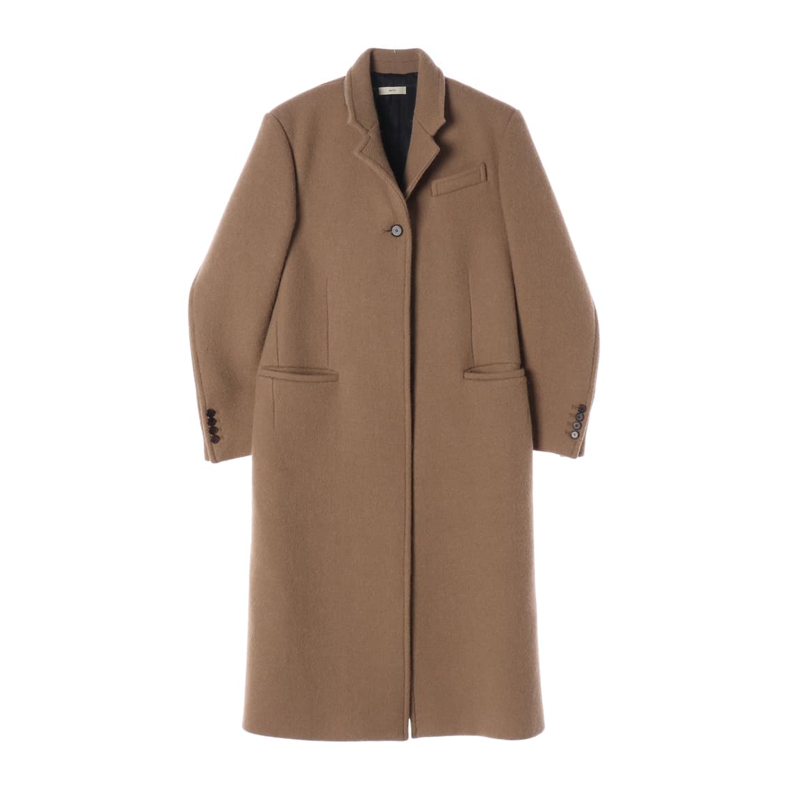 렉토 21FW KUSE 라이트 오버사이즈 울 알파카 롱 코트 베이지 상품이미지1