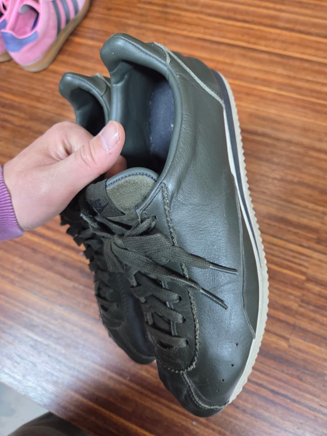 나이키 빈티지 코르테즈 레더 딥카키 285 상품이미지7