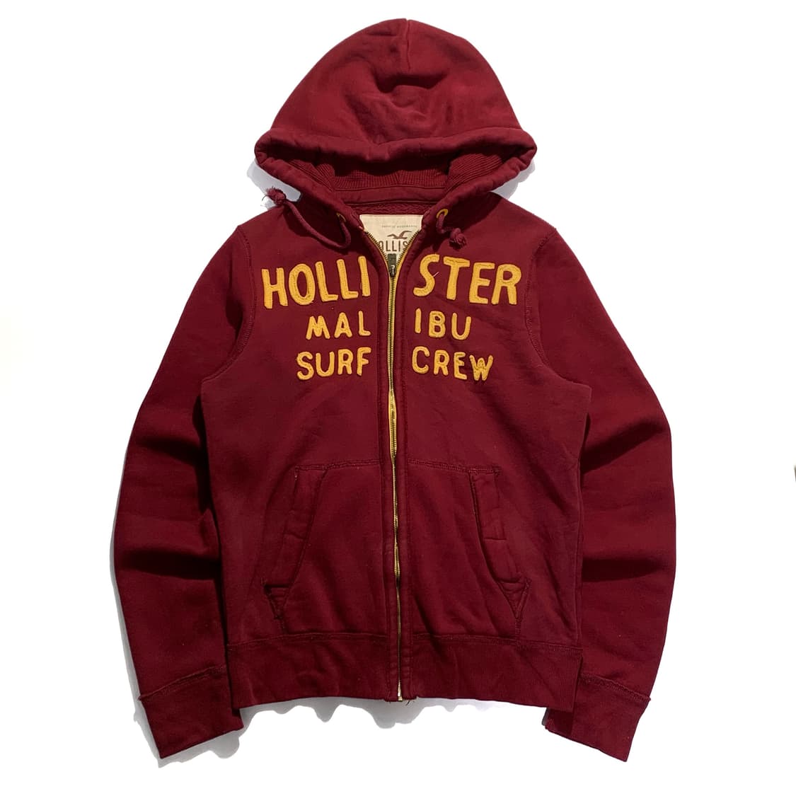 홀리스터 버건디 빈티지 후드집업 상품이미지1