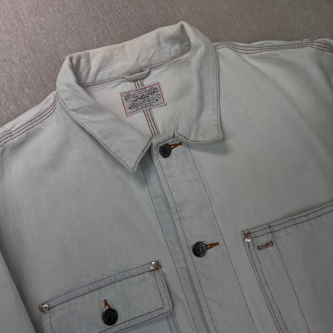 100 폴로 랄프로렌 90s 헝가리 데님 자켓  상품이미지3