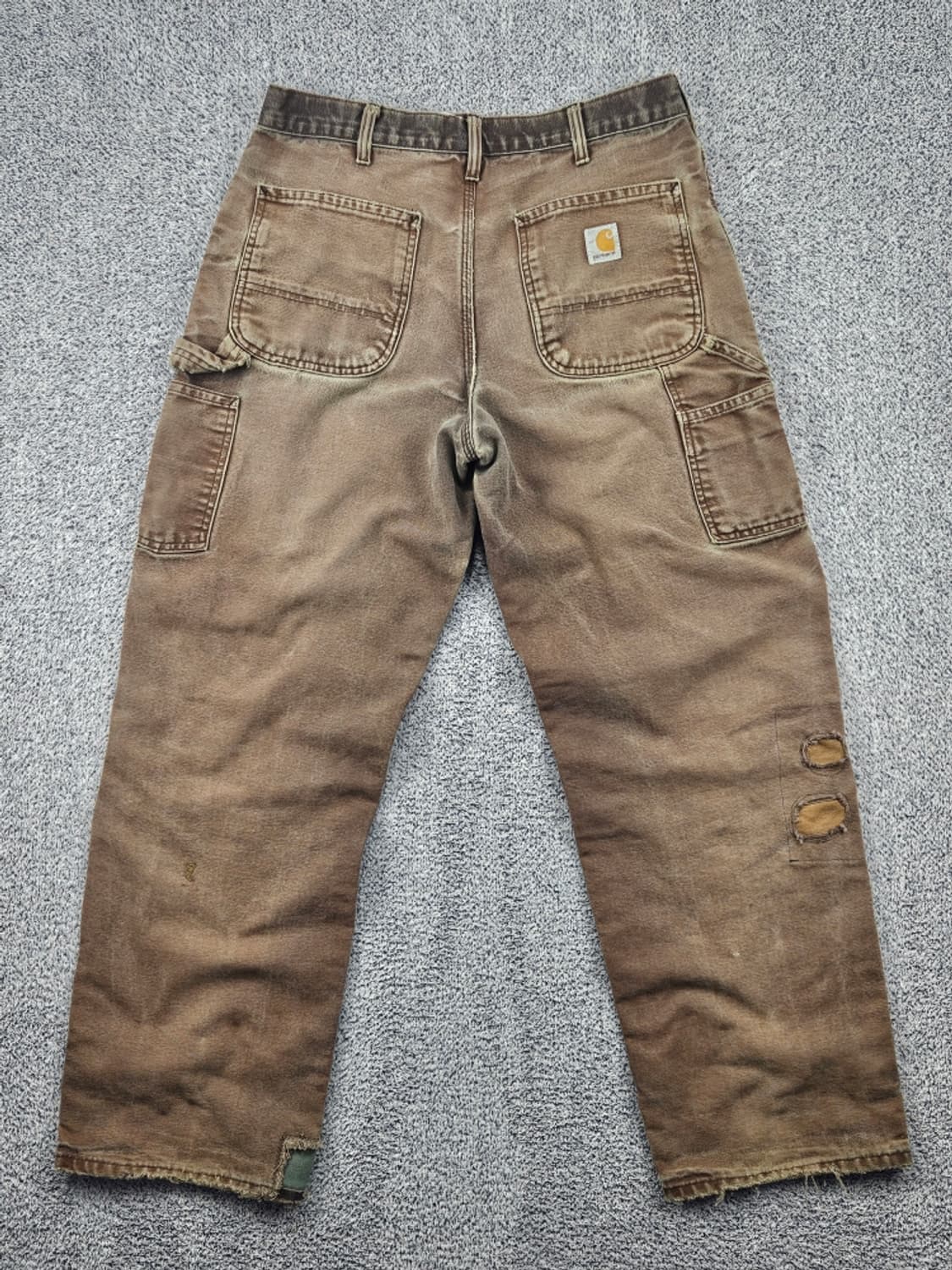칼하트 덕캔버스 카펜터 워크 팬츠 리페어커스텀 (33X32)/ 11755 상품이미지4