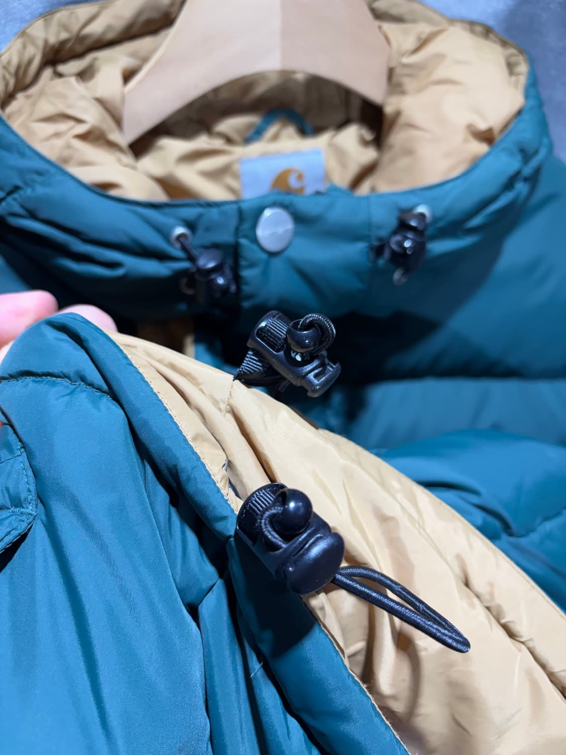 M Carhartt 칼하트 투포켓 아메카지 그린 푸퍼 상품이미지5