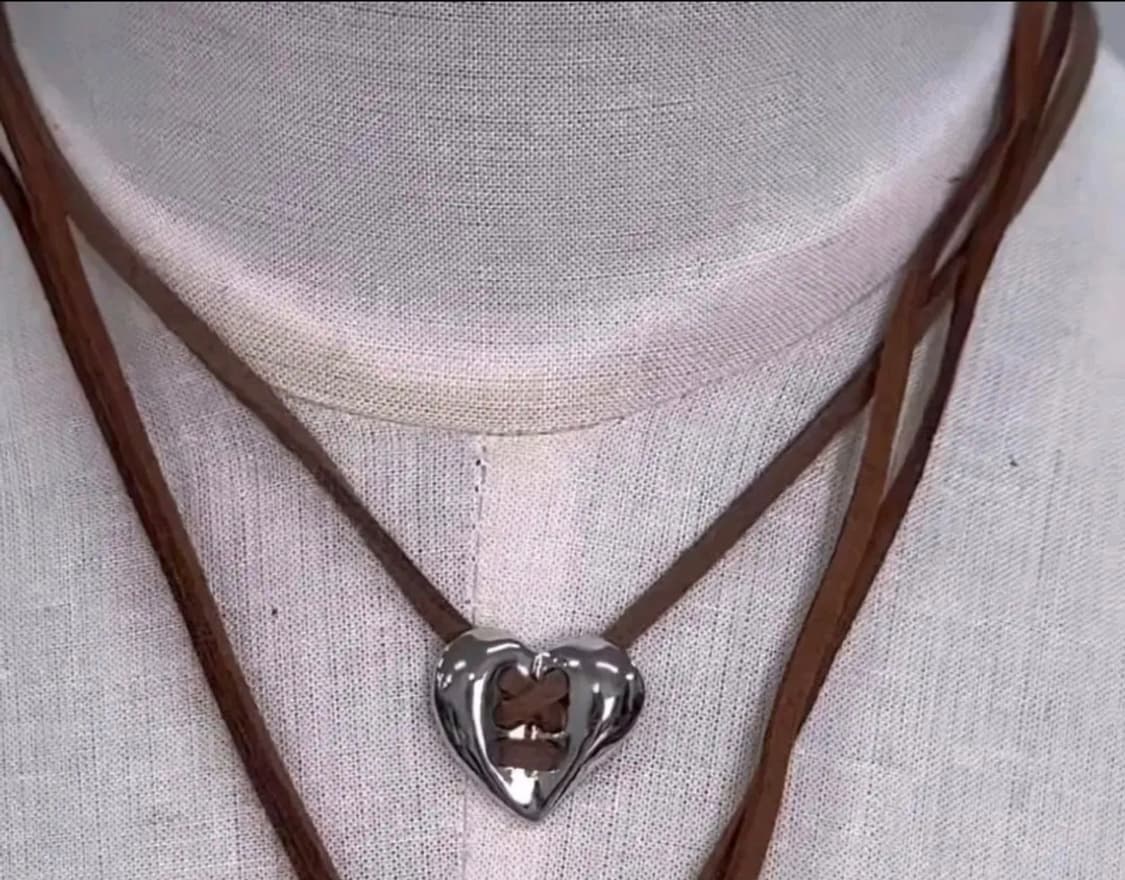 하트꼬임 네크리스 상품이미지1