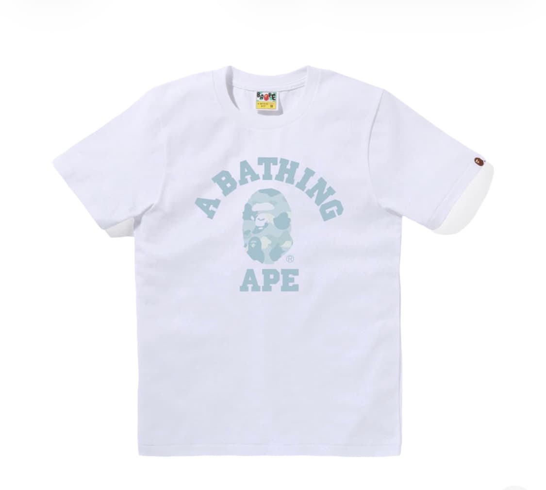 베이프 파스텔 컬러 카모 티셔츠 상품이미지1