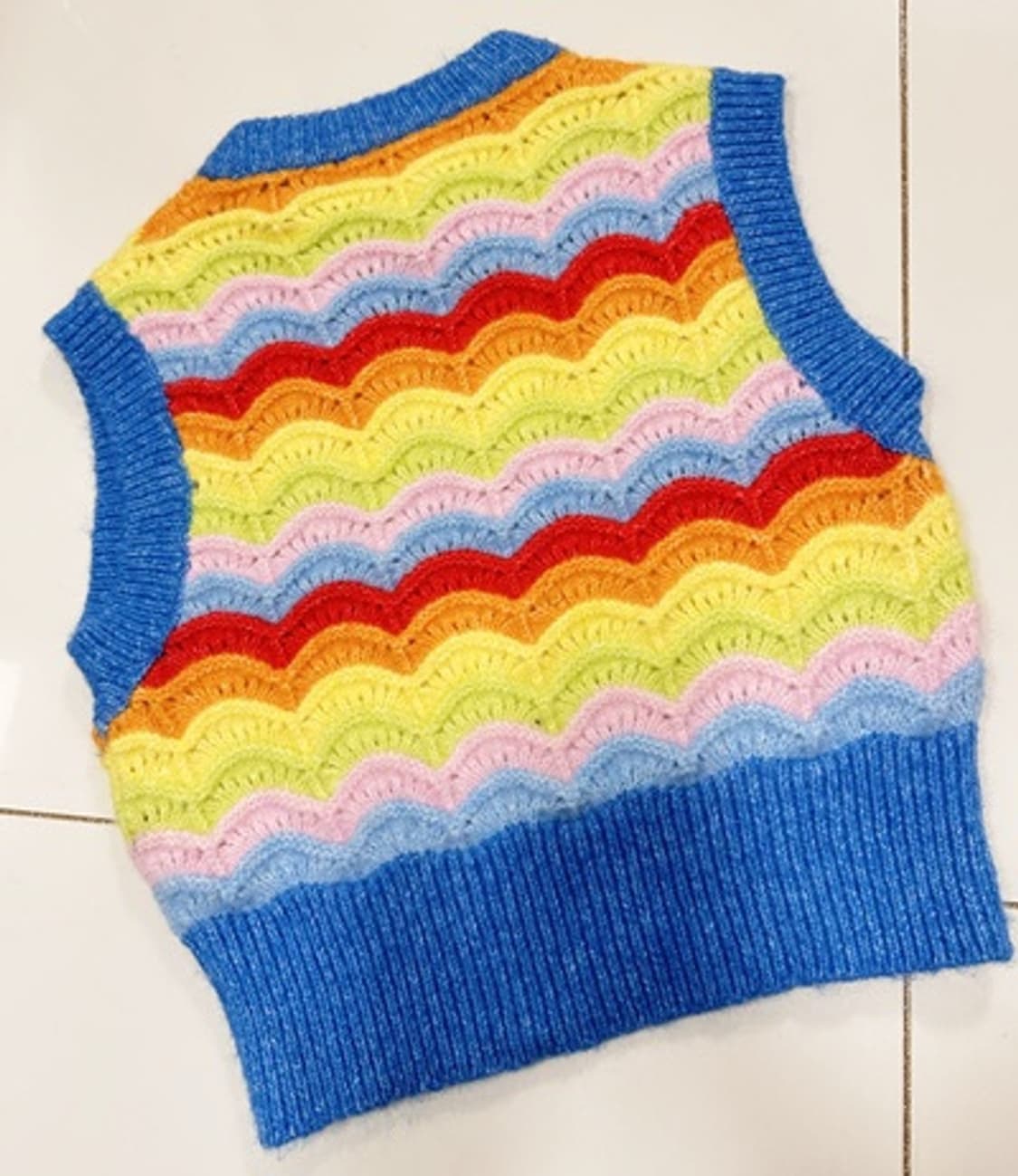 새) 자라 레인보우 니트 베스트  상품이미지7
