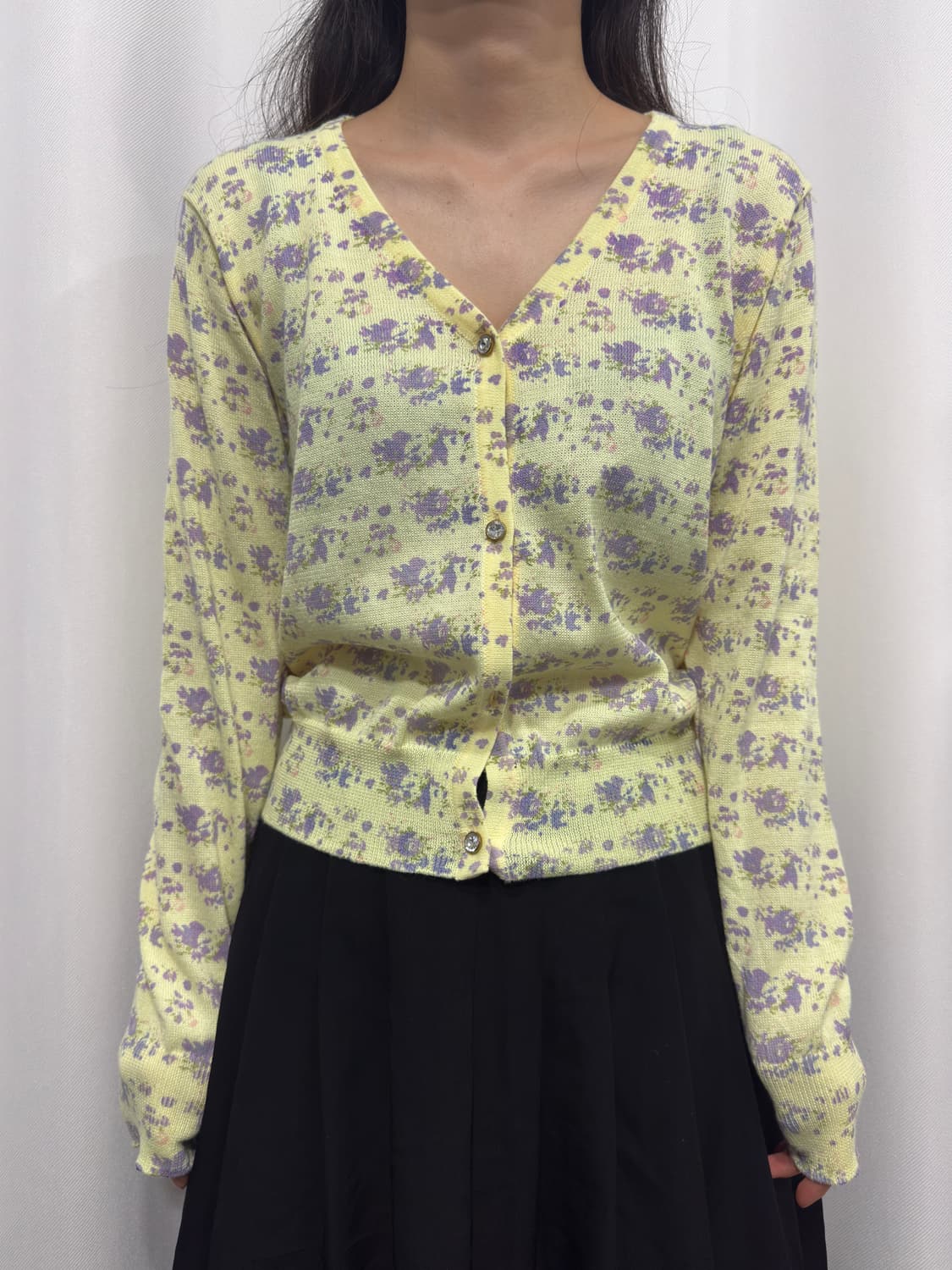 ryu ryu flower lemon cardigan 상품이미지1
