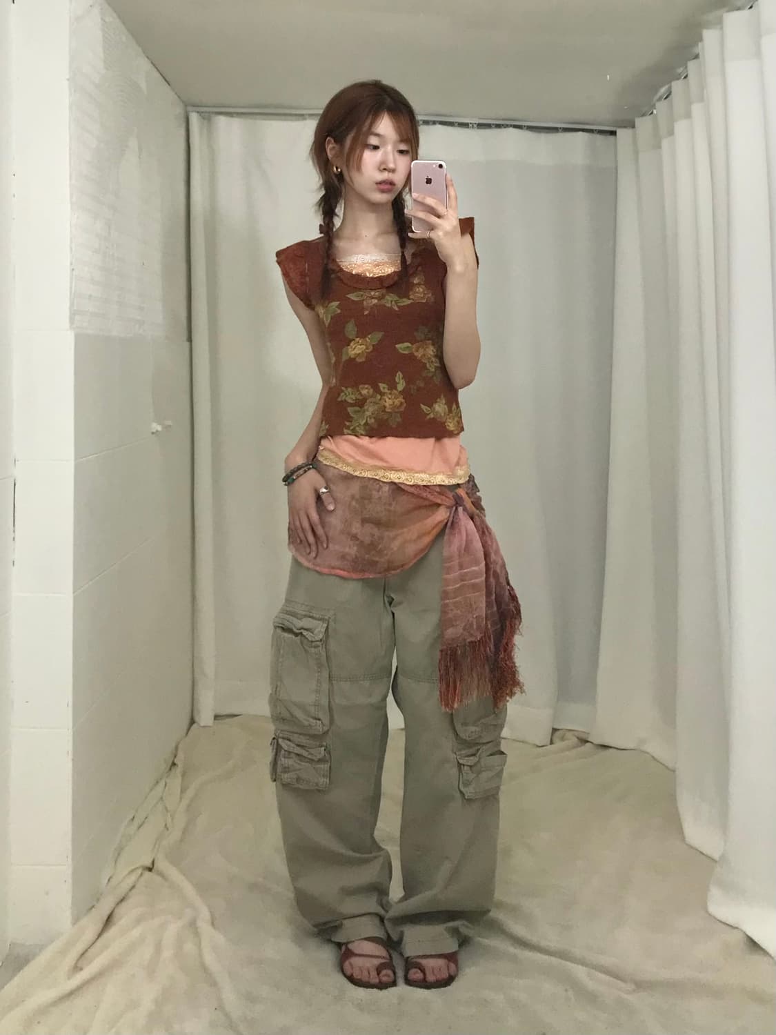 🥀 빈티지 페미닌 히피 모리 코디 세트 상품이미지1