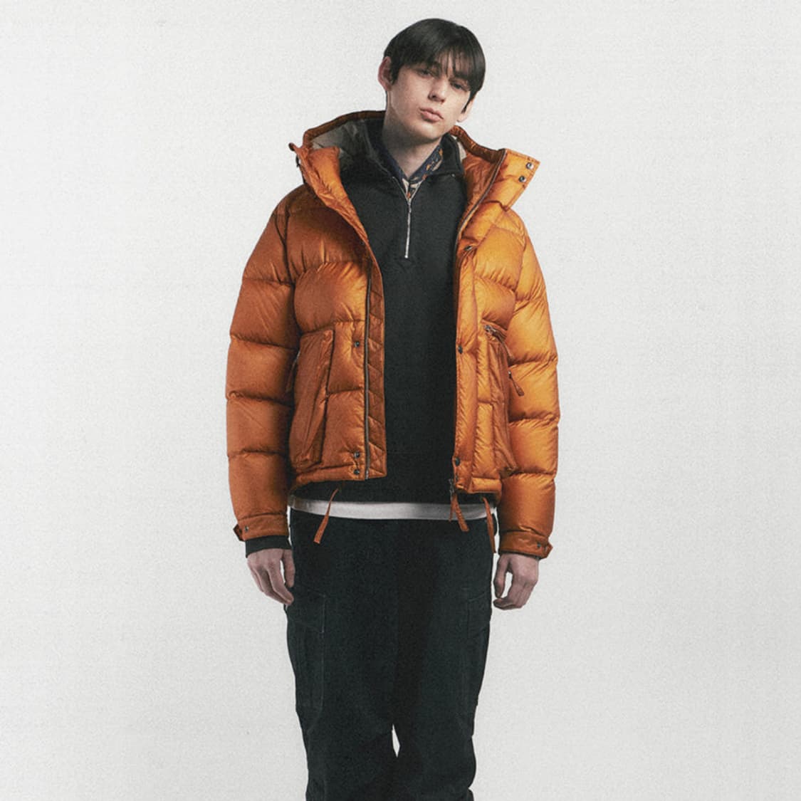이스트로그 에어본 다운 자켓 오렌지 xl 상품이미지2