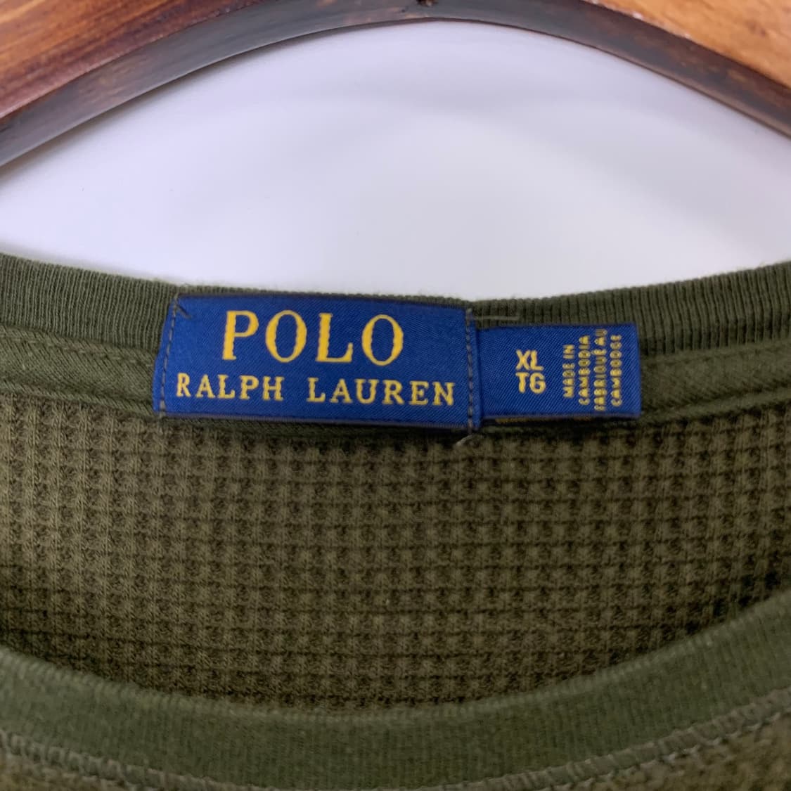 폴로 랄프로렌 신형 카키 와플 니트 상품이미지5