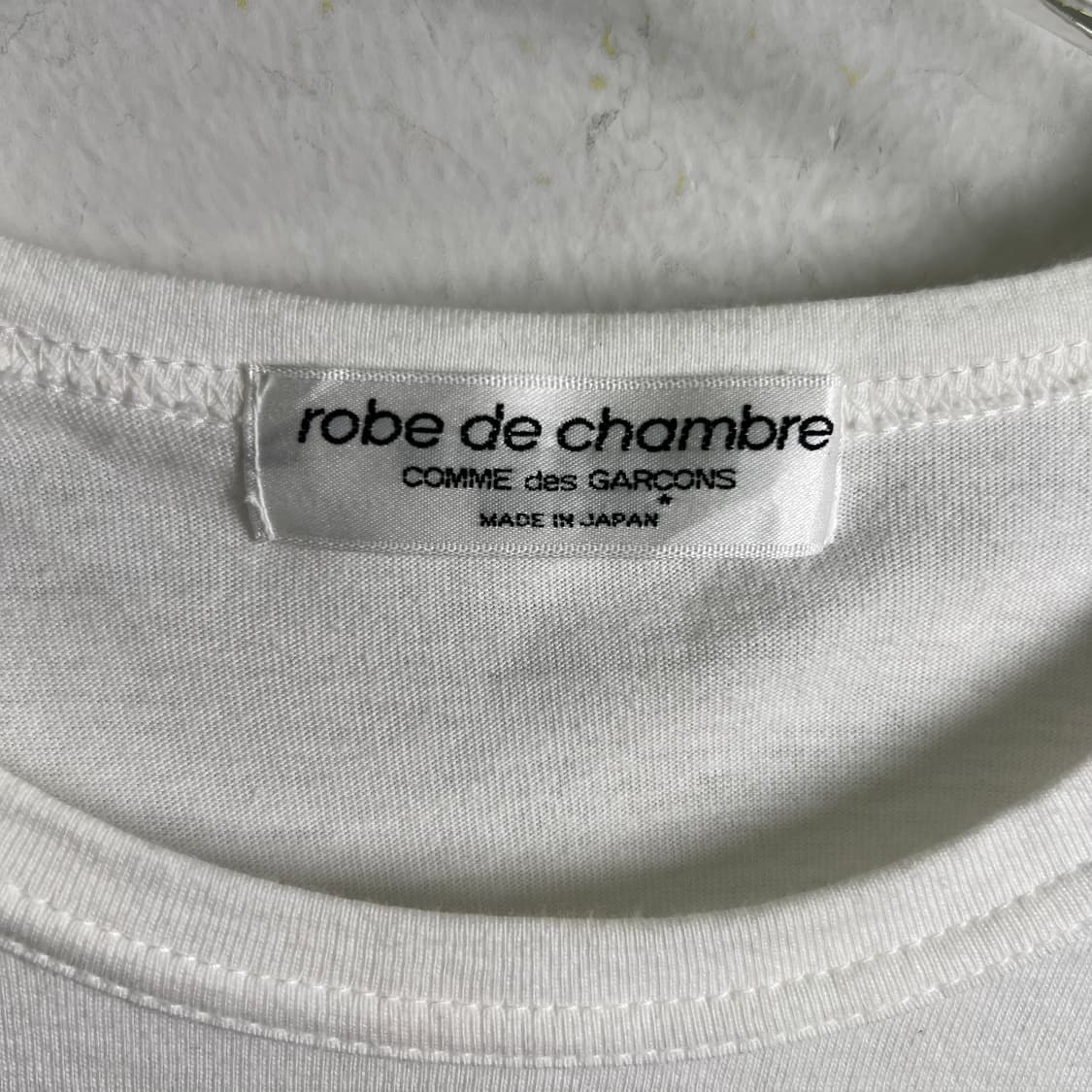 00's 꼼데가르송 로브 드 샴브레 그래픽 반팔 티셔츠  상품이미지4