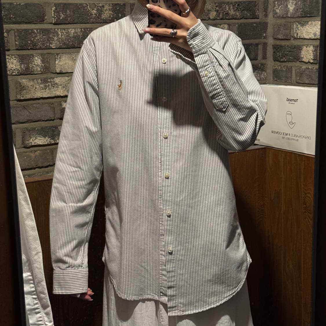 M) 폴로 랄프로렌 클래식핏 옥스포드 셔츠 큐알탭 신형 상품이미지8