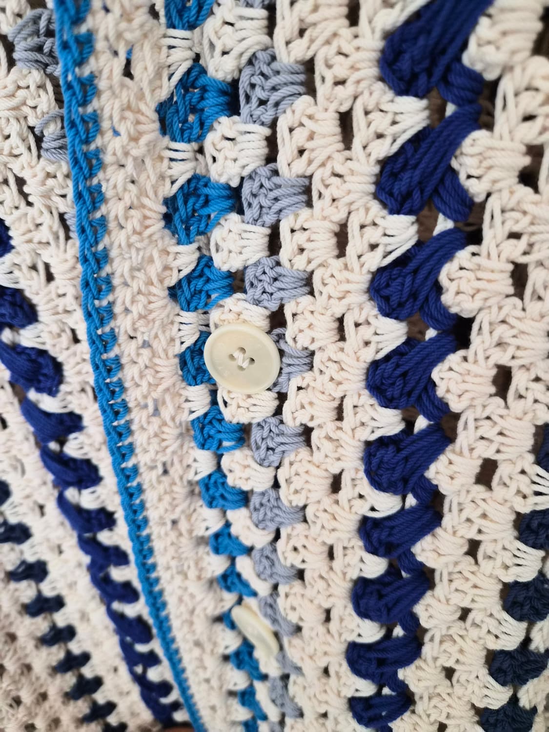 스투시 핸드메이드 크로쉐 가디건 셔츠 상품이미지2