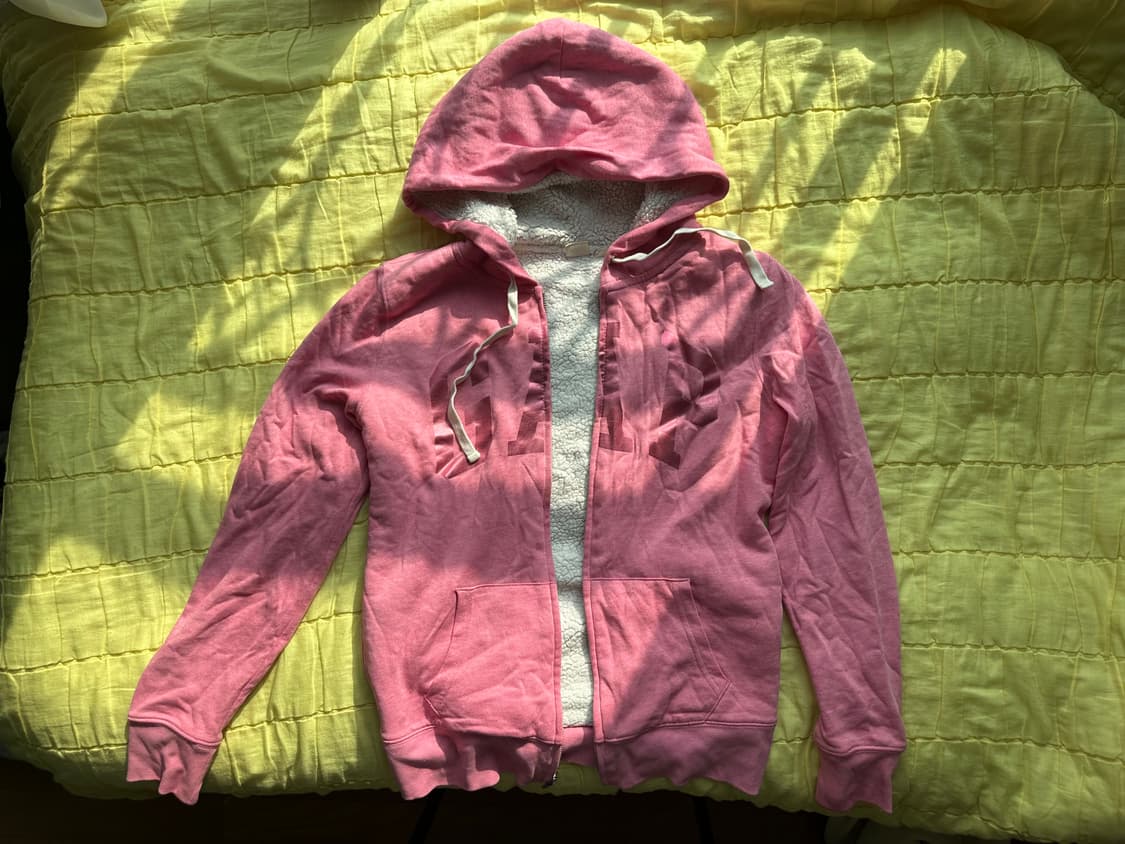 Gap 분홍 양털 후드집업 상품이미지1