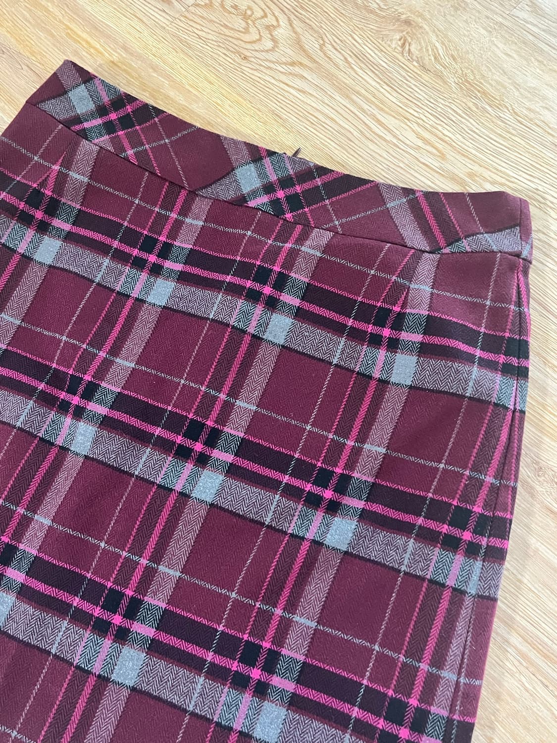 빈티지 체크 미디스커트 상품이미지2