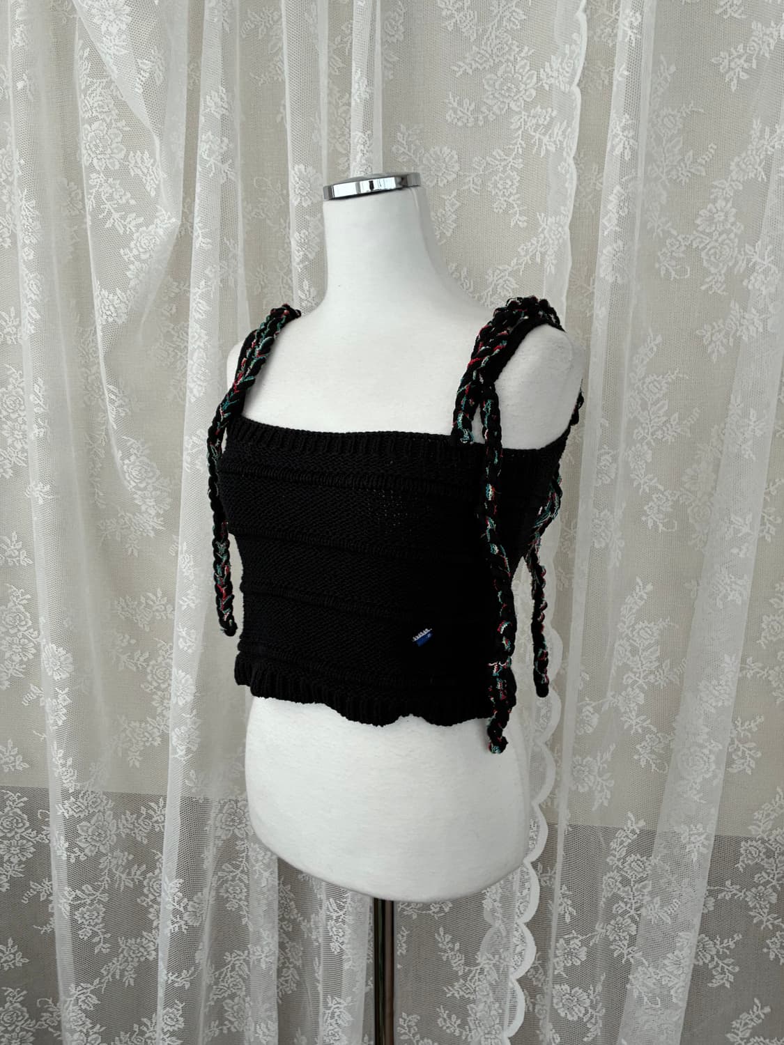 F) 아더에러 23ss 니트 케미 탑 블랙 상품이미지3