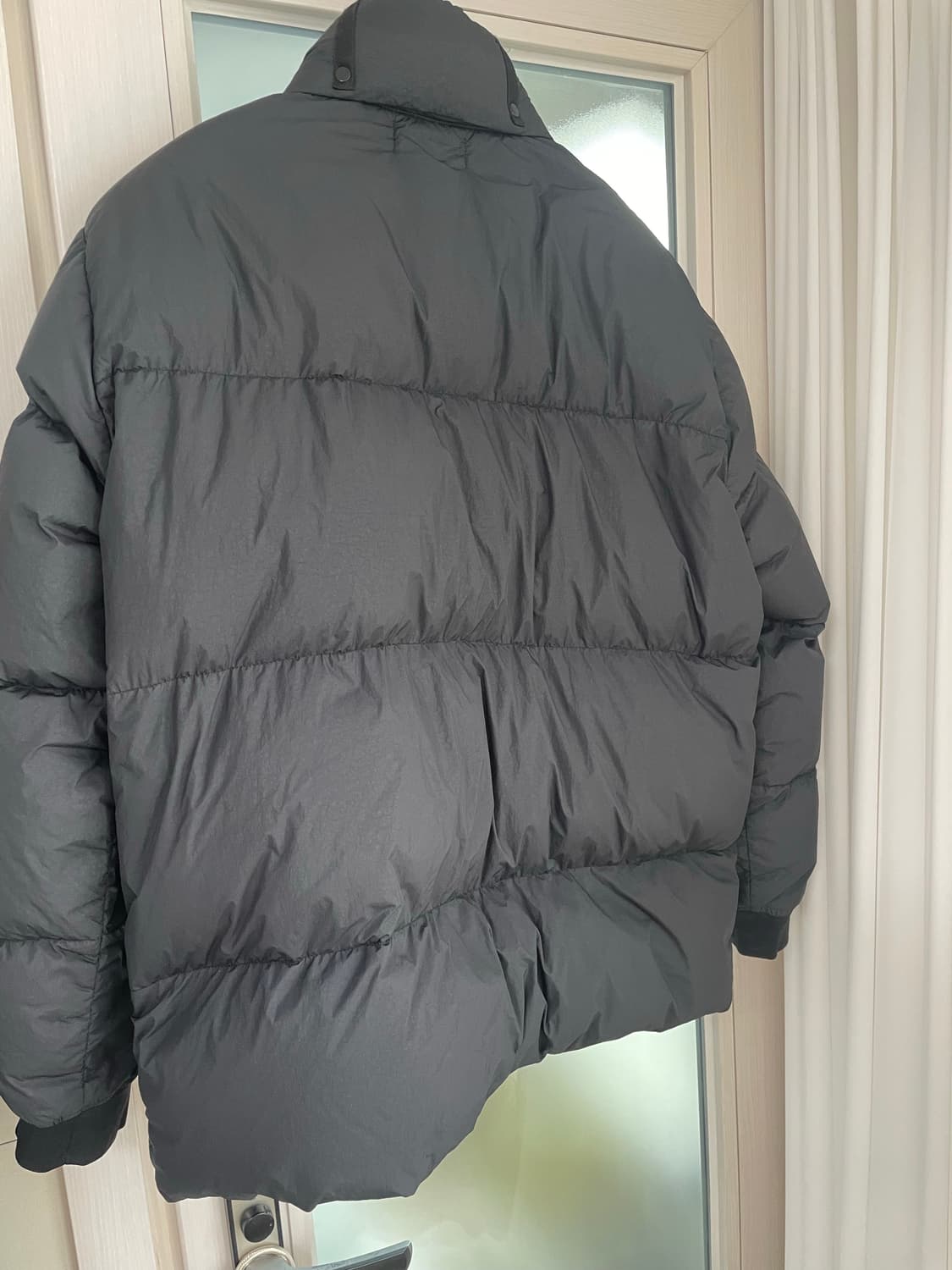 스톤아일랜드 21FW 가먼트다이드 크링클랩스 패딩 블랙 XXL 상품이미지2