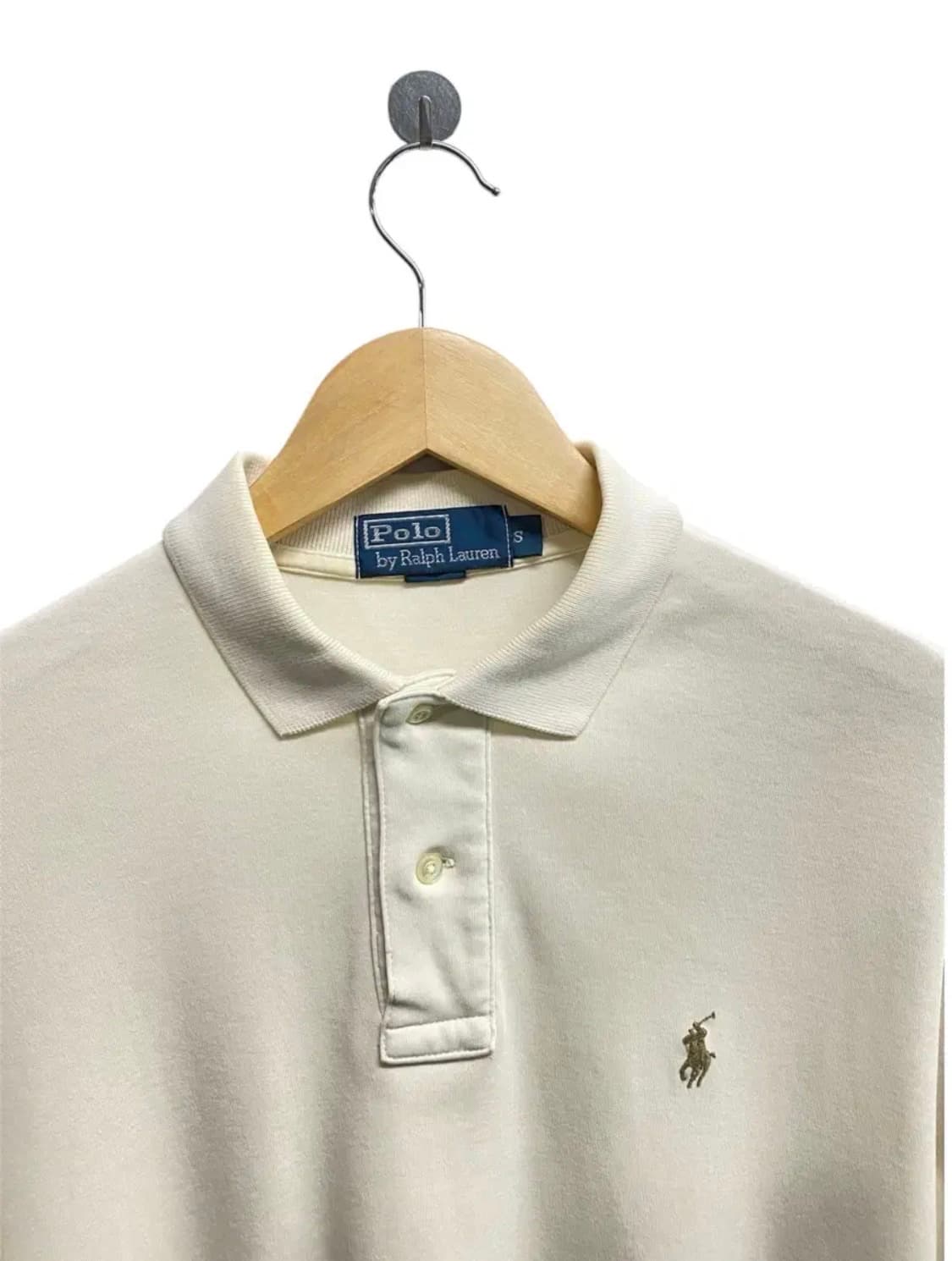 폴로 아이보리 소프트코튼 카라 반팔티 S-M 상품이미지3