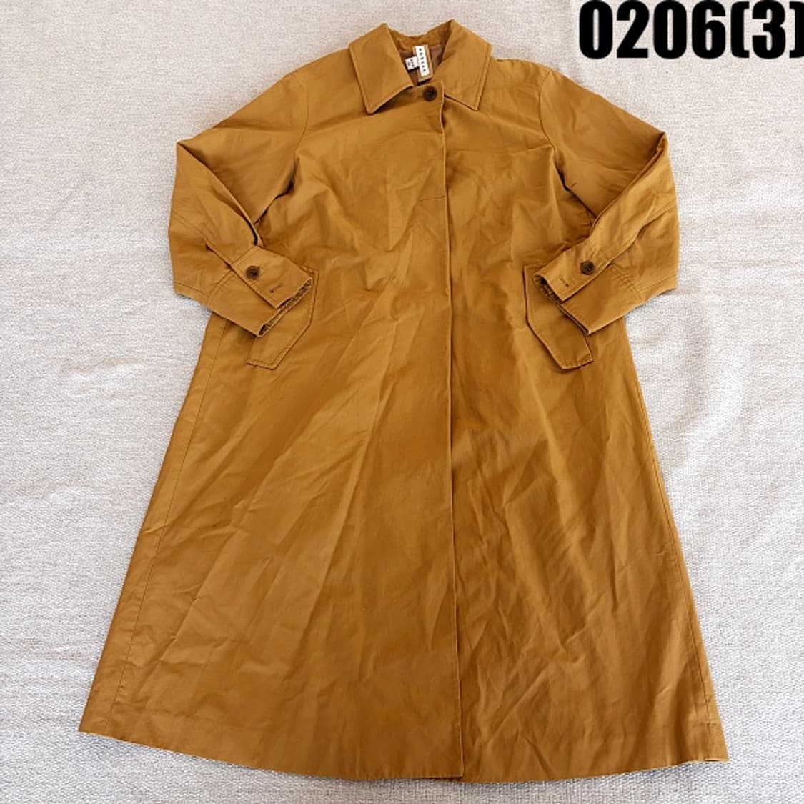 [55] 모르간 브라운 컬러 롱 트렌치 코트 0206(3) 상품이미지1