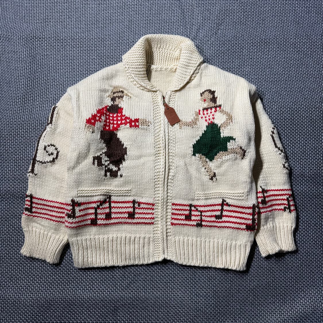 (새상품) 코위찬 니트 집업 상품이미지1