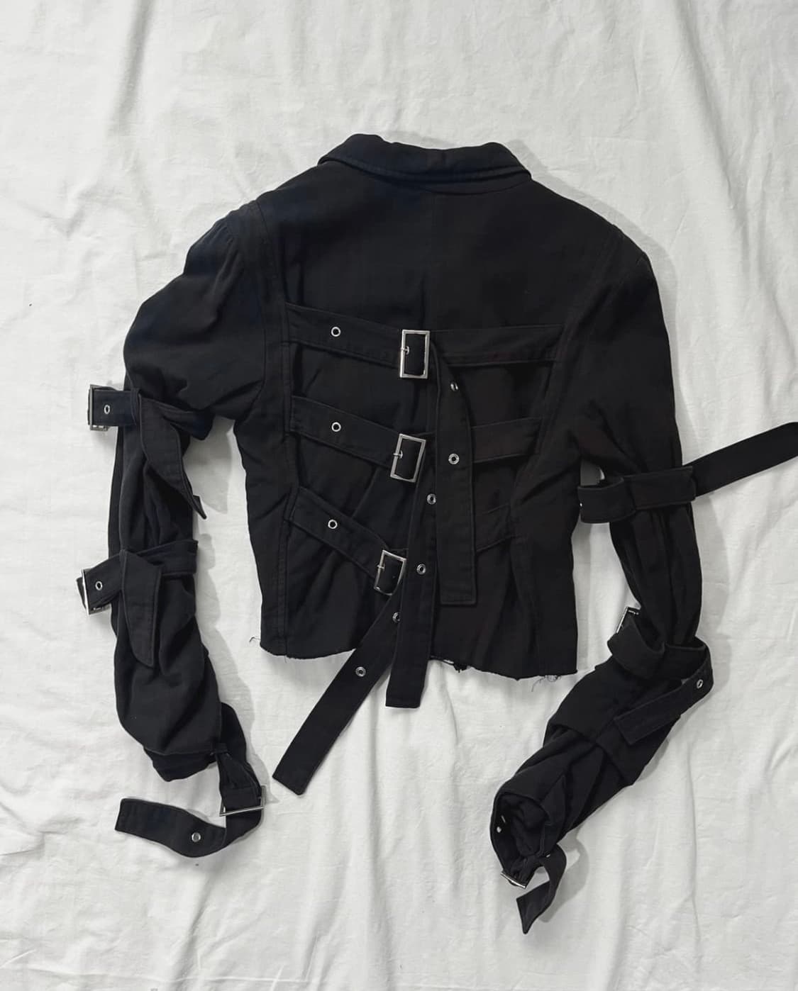Skoot 스쿠웃 본디지 크롭컷 벨트 자켓 펑크룩 락시크 상품이미지6