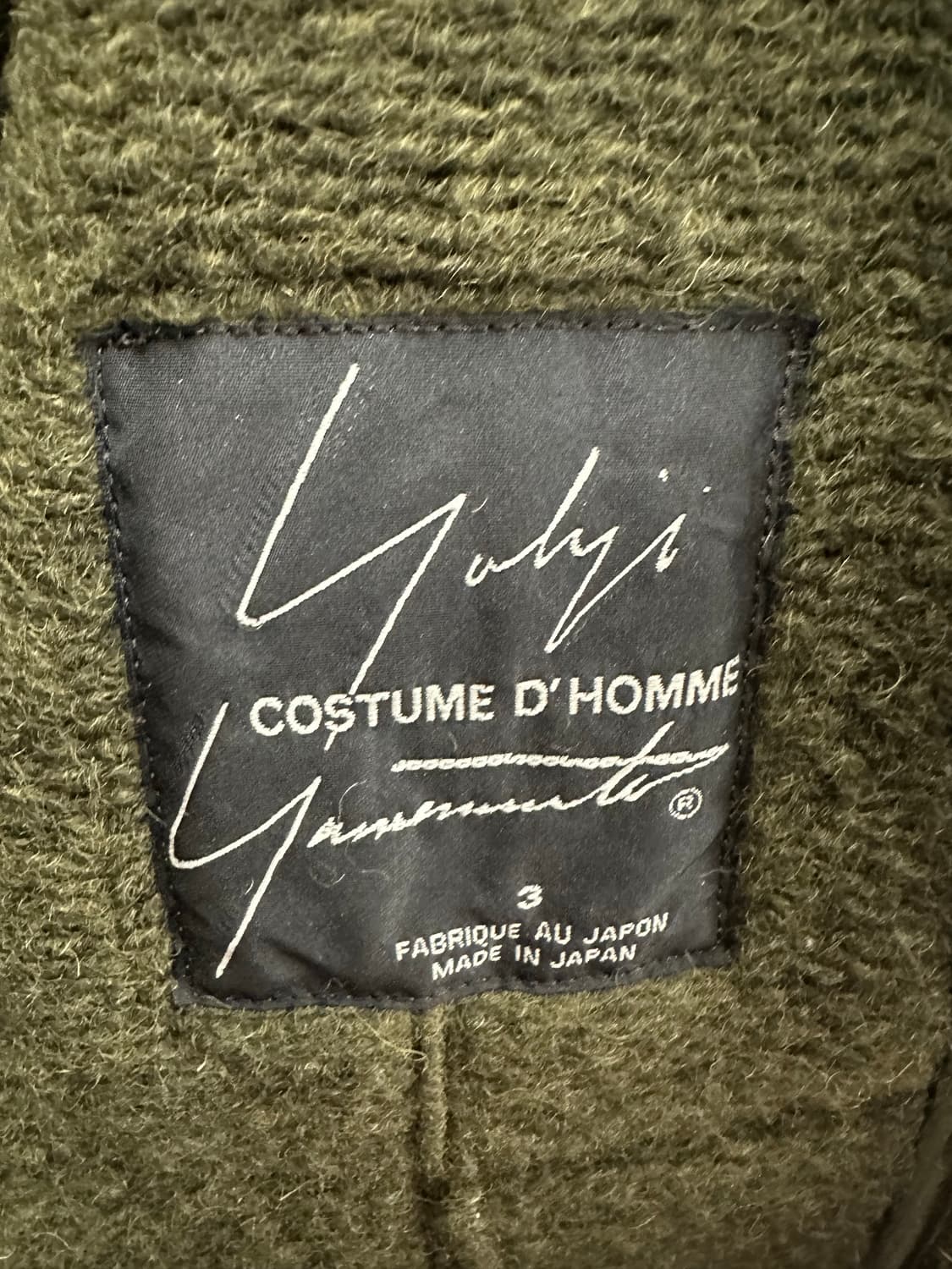 요지야마모토 코스튬옴므 (테일러라인) 상품이미지2