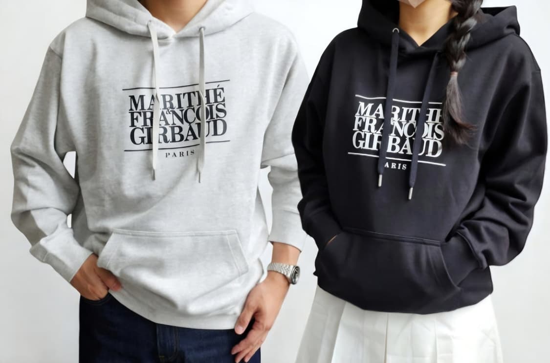 마리떼 프랑소와 저버 멜란지 색상 후드티 상품이미지2