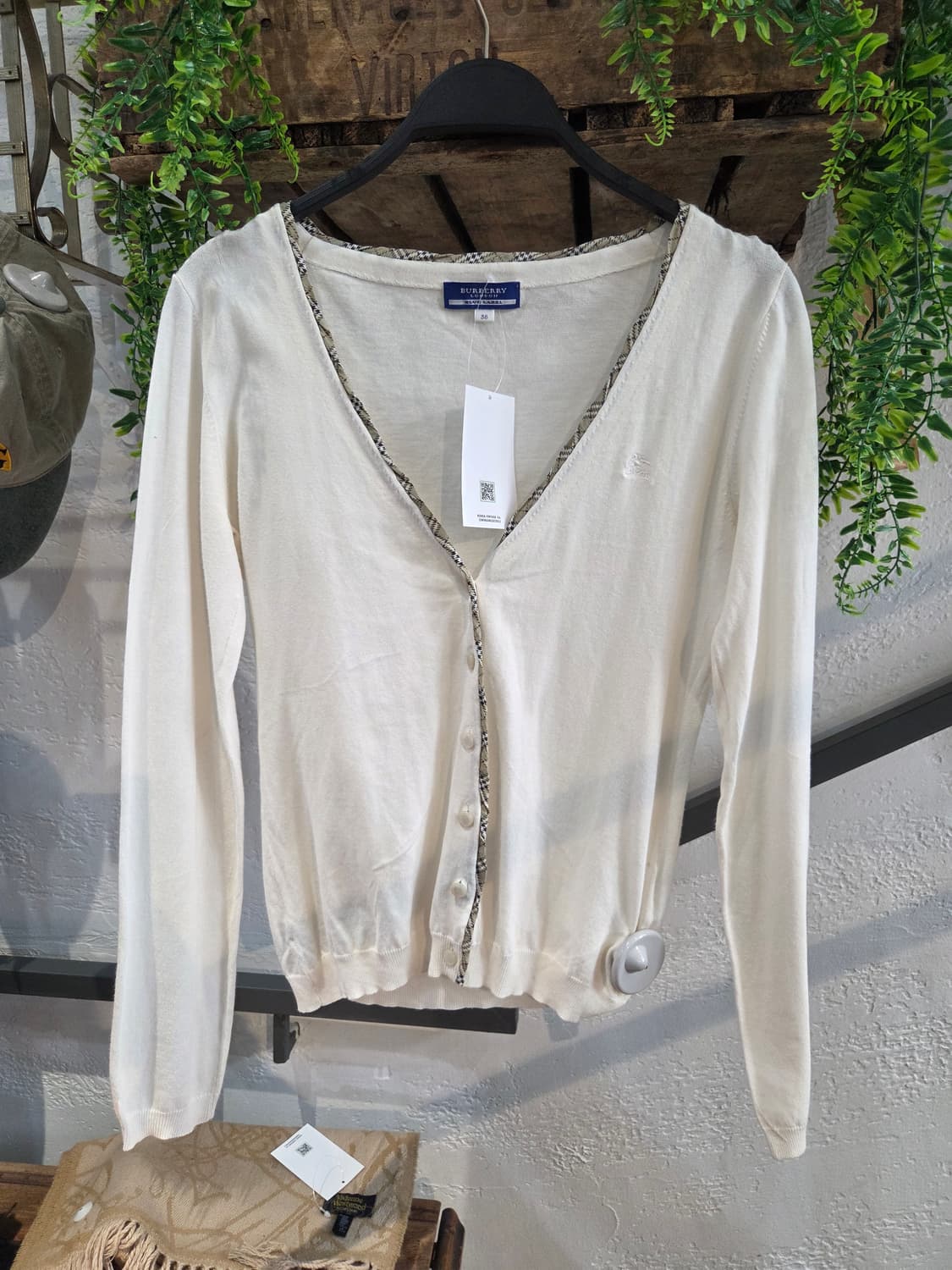 Burberry 버버리 아이보리 프릴가디건 상품이미지1