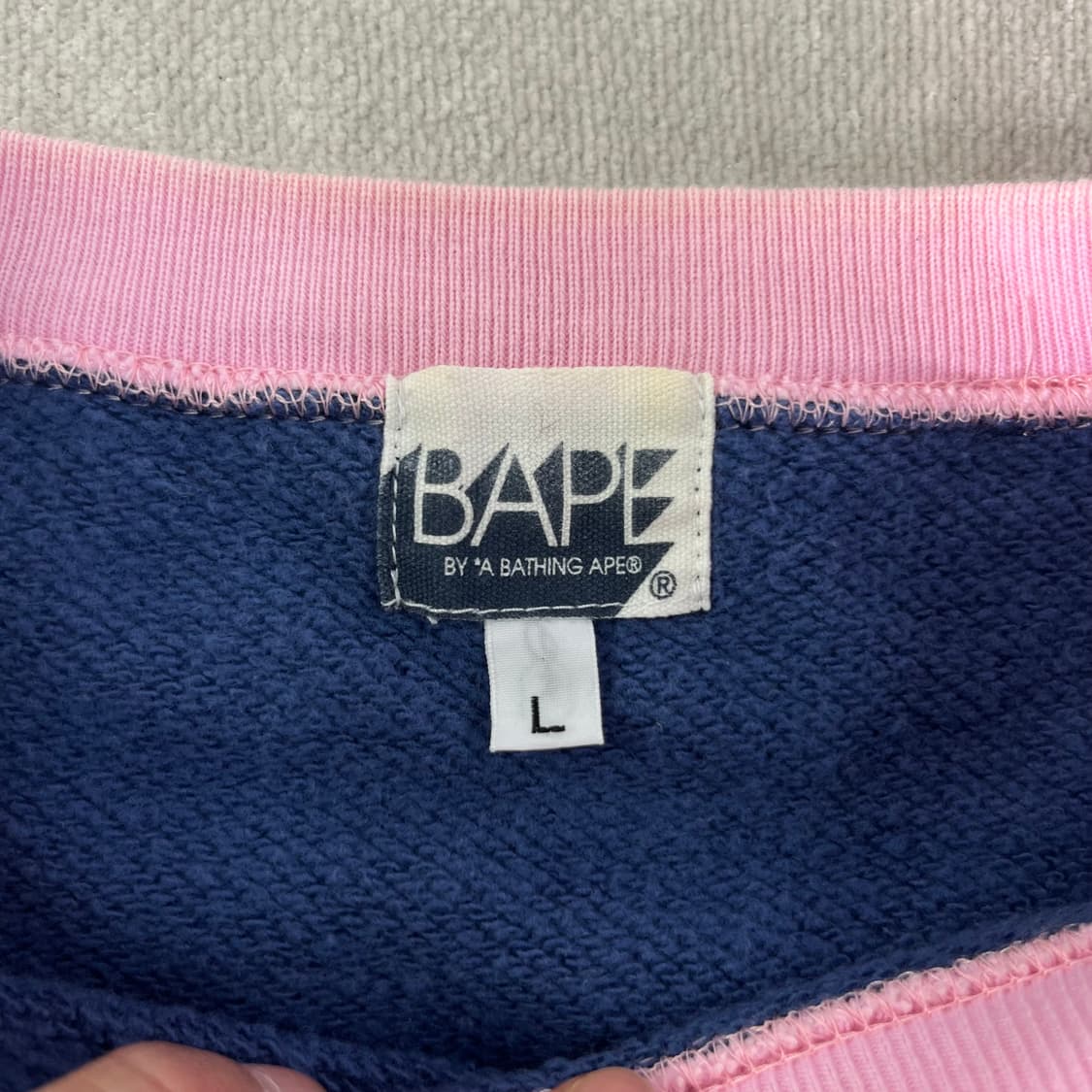 100 베이프 2005 카모 OG 크레이지 맨투맨 상품이미지2