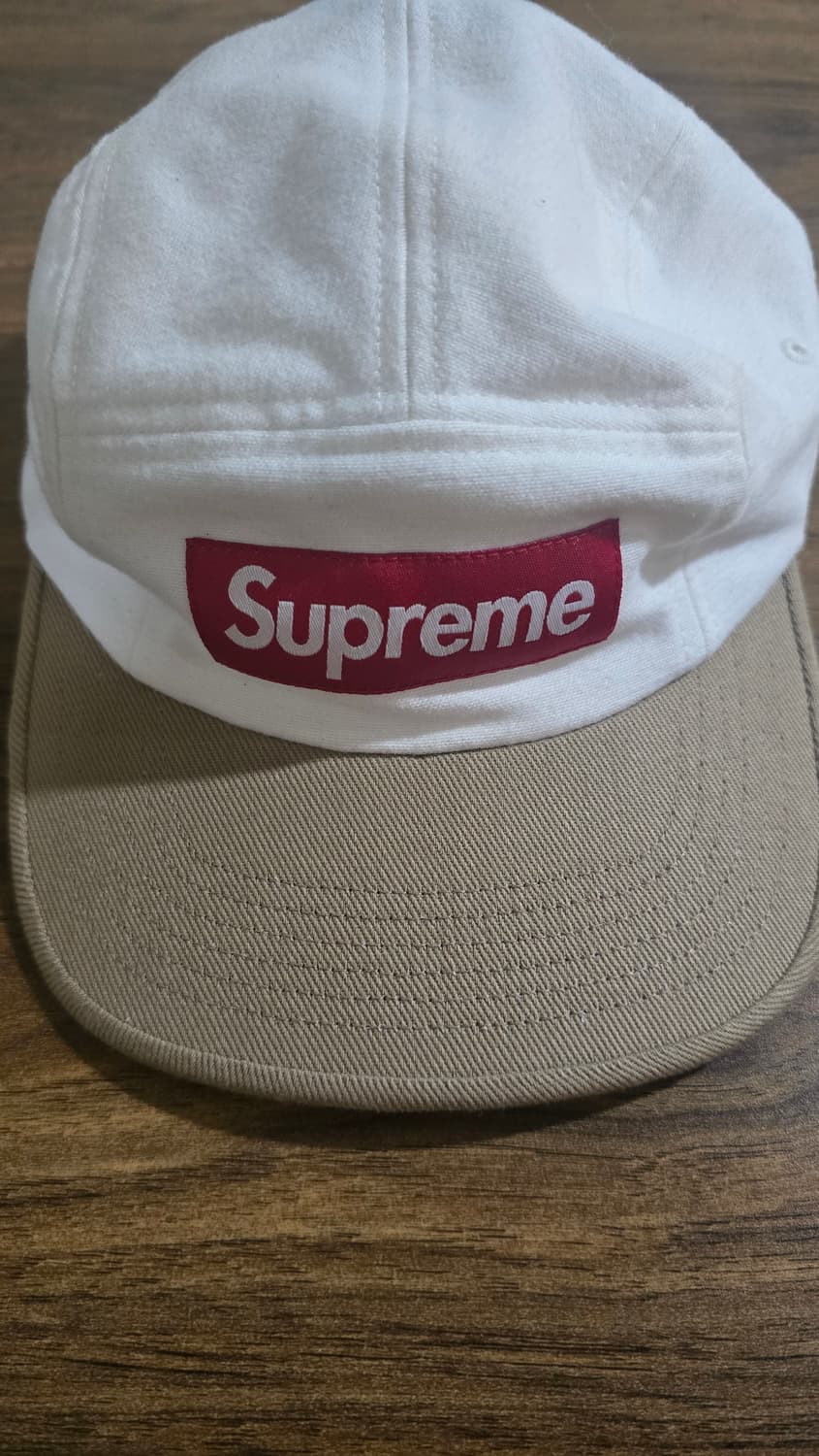 슈프림 투톤 캠프캡 화이트 - 23FW 상품이미지1