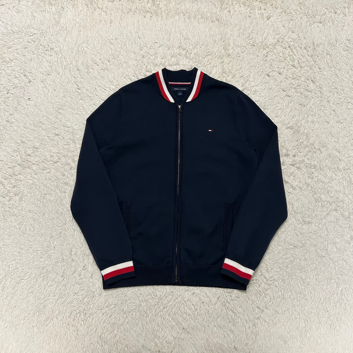 타미힐피거 니트집업 상품이미지1