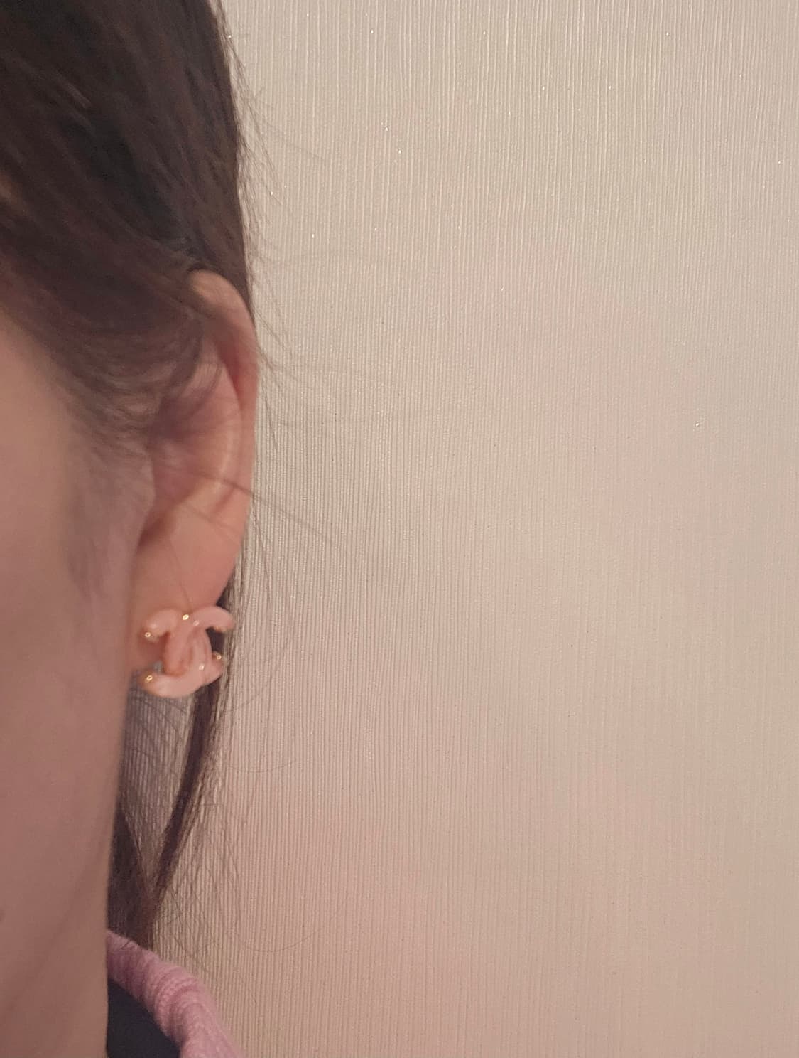 샤넬 호마이카 CC로고 핑크 귀걸이 업사이클링 상품이미지7