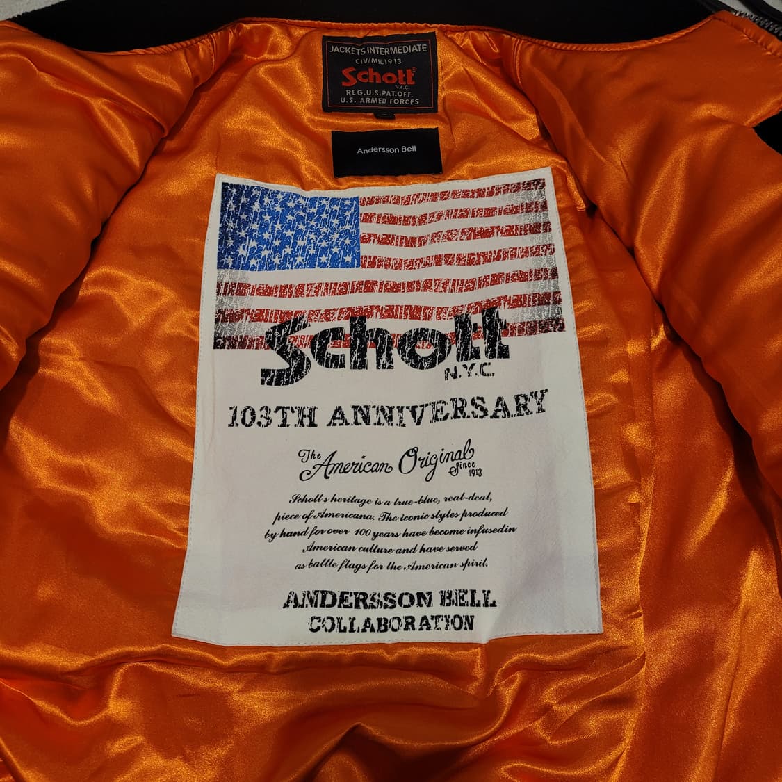 쇼트 X 앤더슨벨 타이거 MA-1 L 상품이미지6