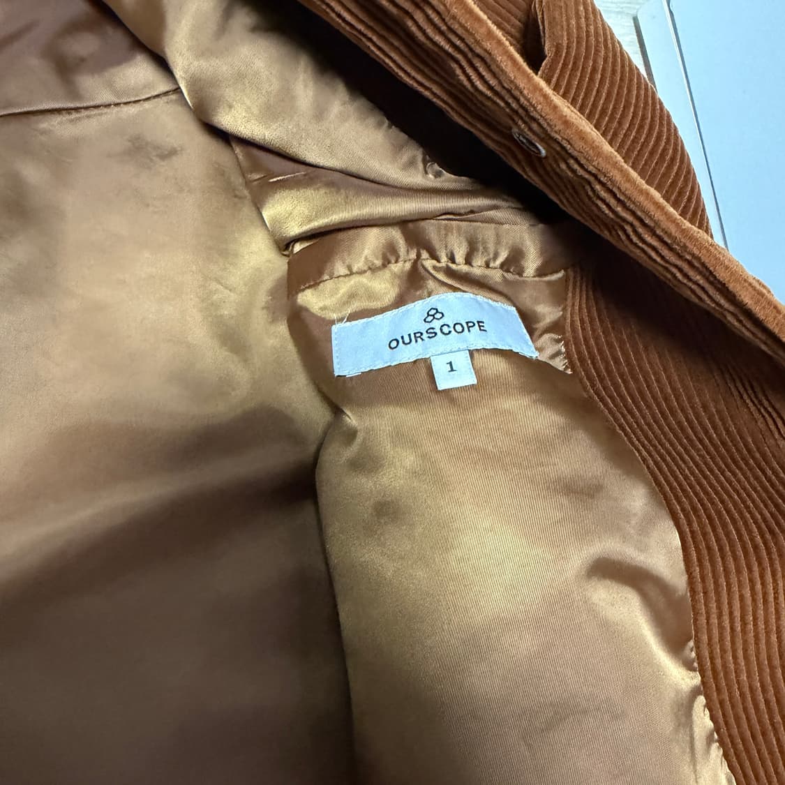 아워스코프 코듀로이 자켓 1사이즈 상품이미지2