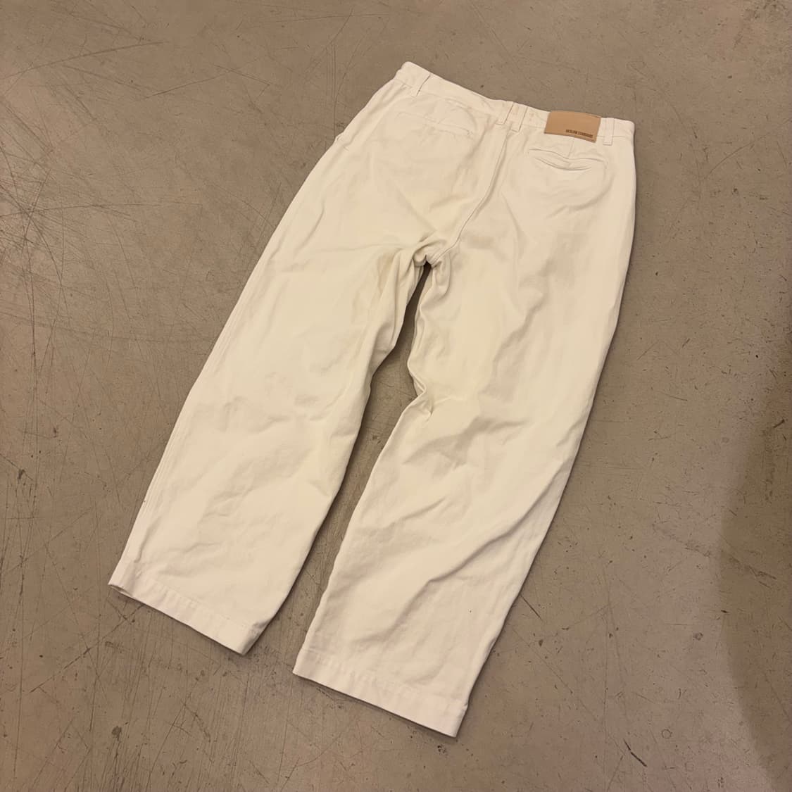 비슬로우 스탠다드 와이드 코튼 팬츠 상품이미지4