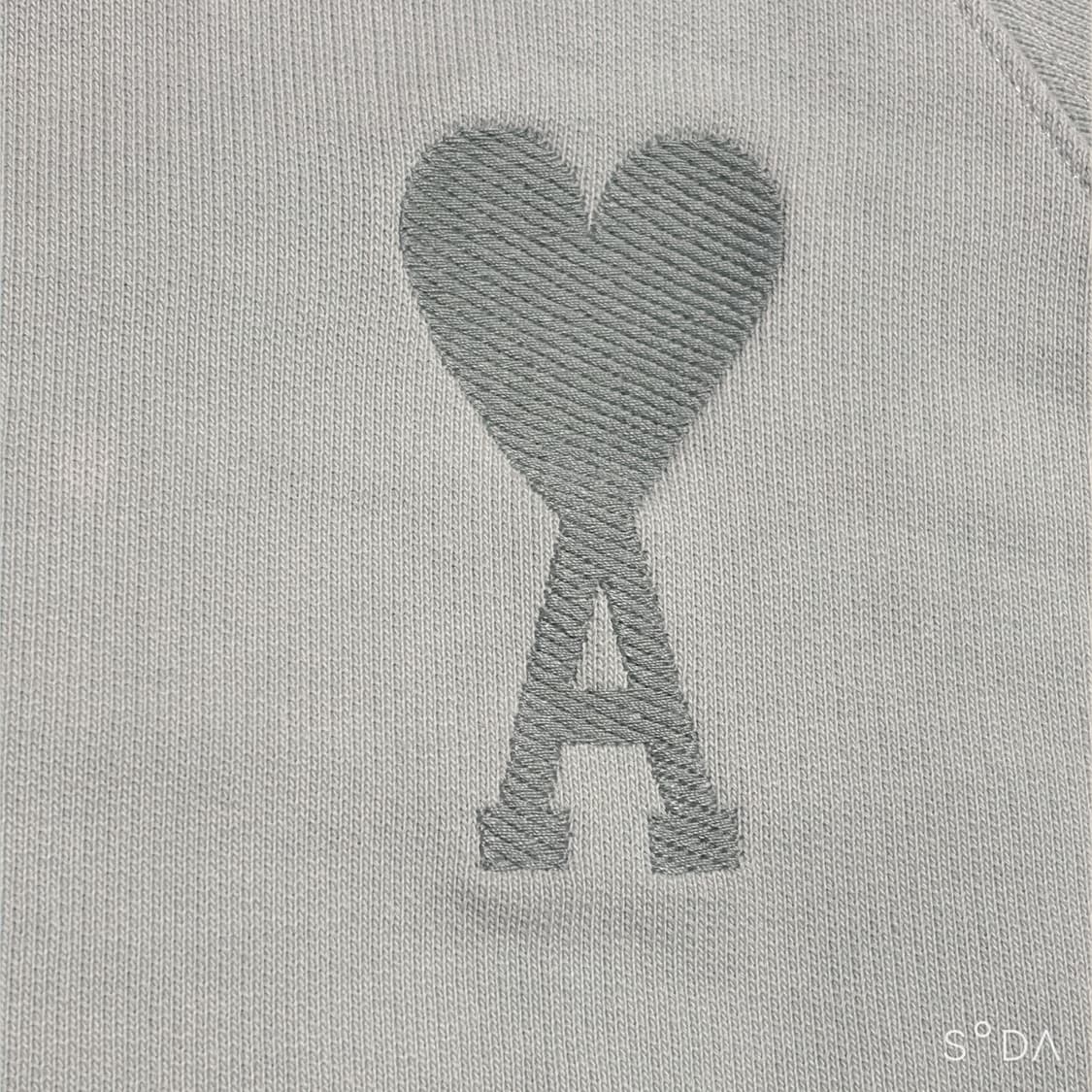 아미 빅로고 하트 로고 민트 오버핏 맨투맨 S 상품이미지5