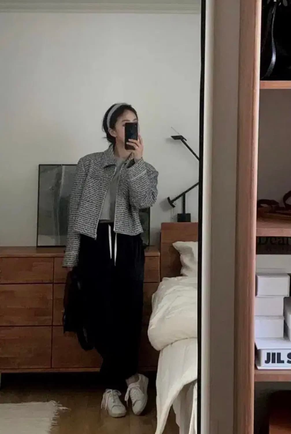 게드 GED 트위드 집업 투웨이 자켓 상품이미지2