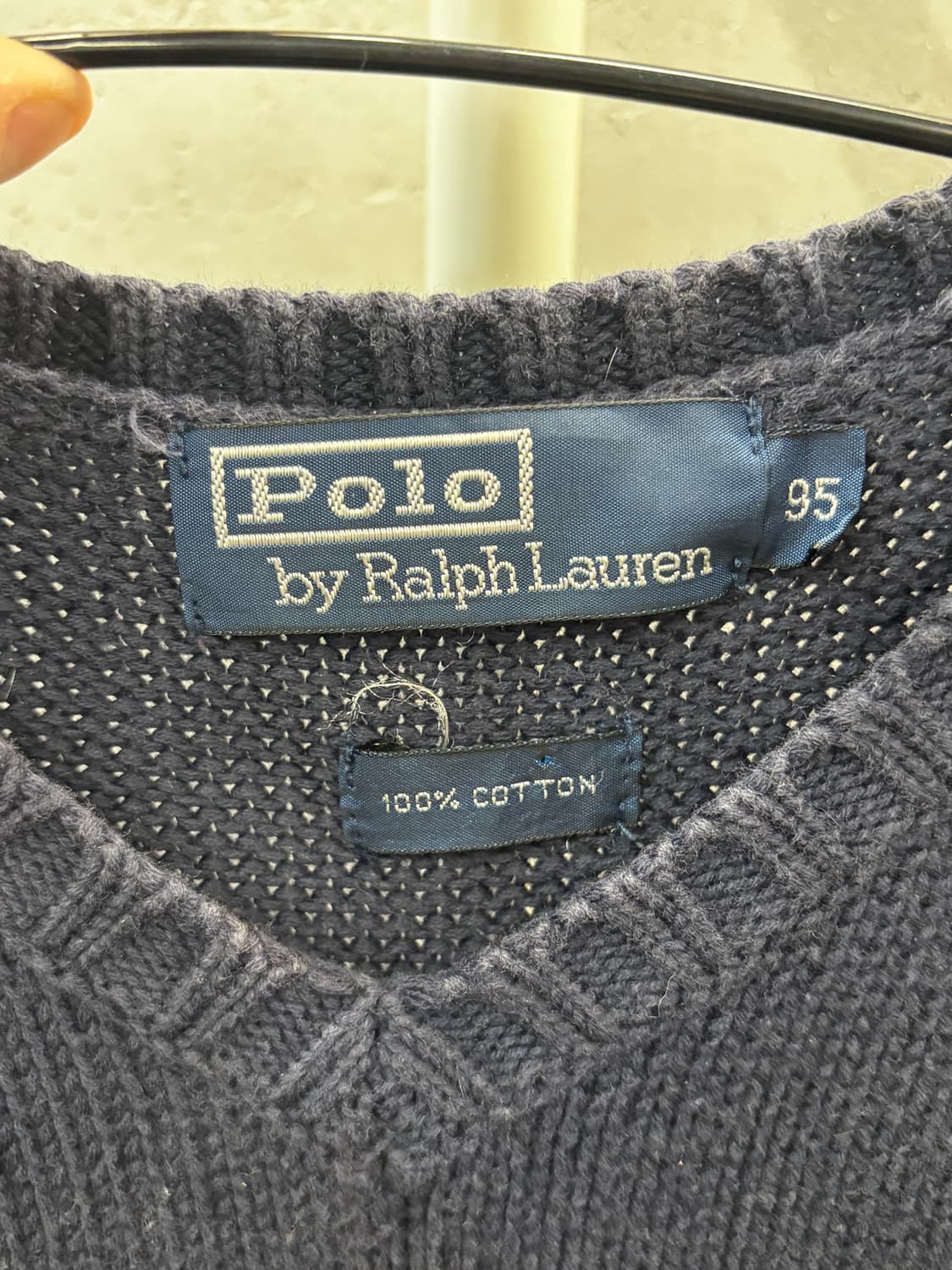 폴로 랄프로렌 니트 조끼 네이비 S 상품이미지4