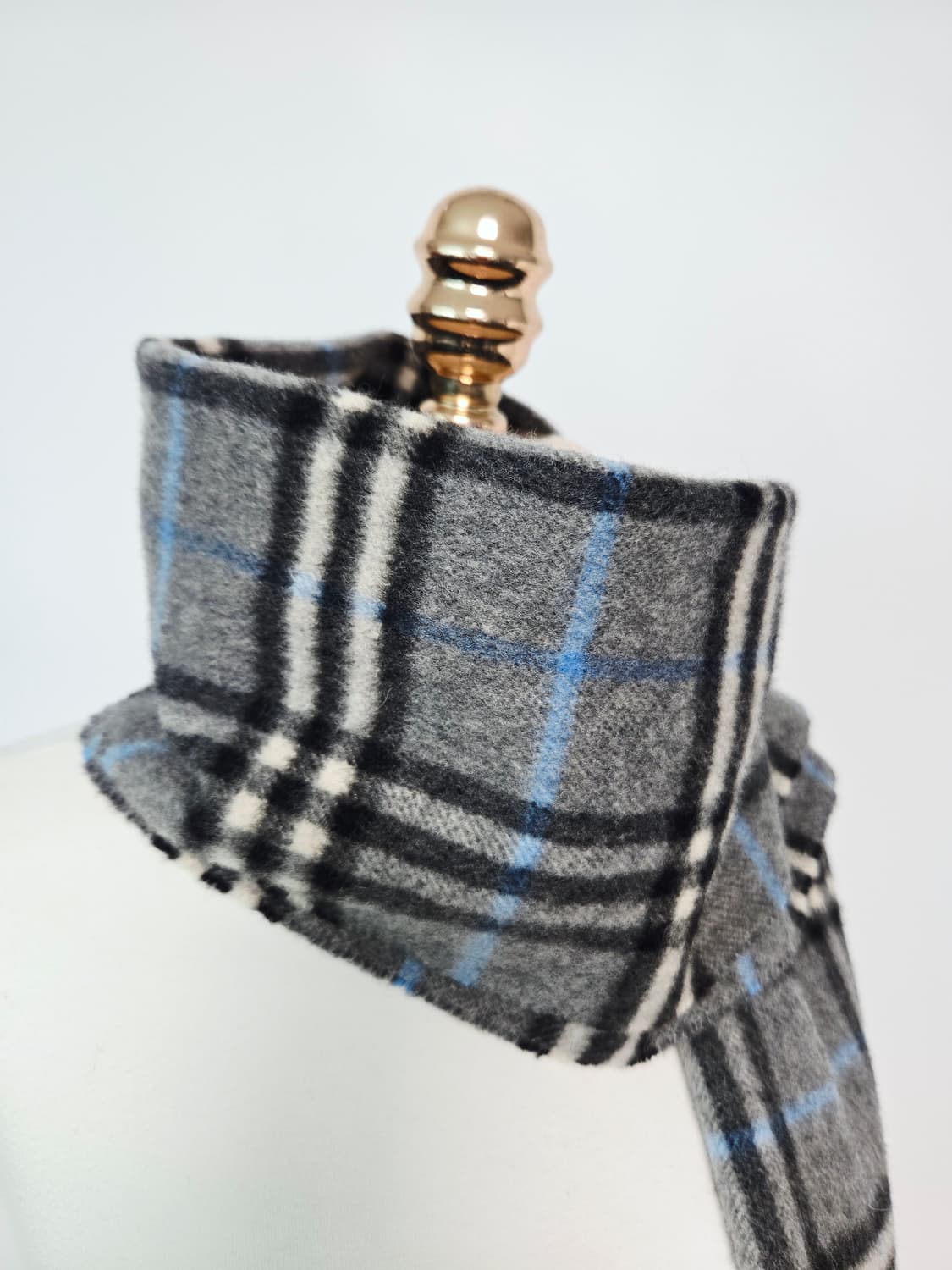 버버리 그레이 노바체크 캐시미어 머플러 목도리 상품이미지3