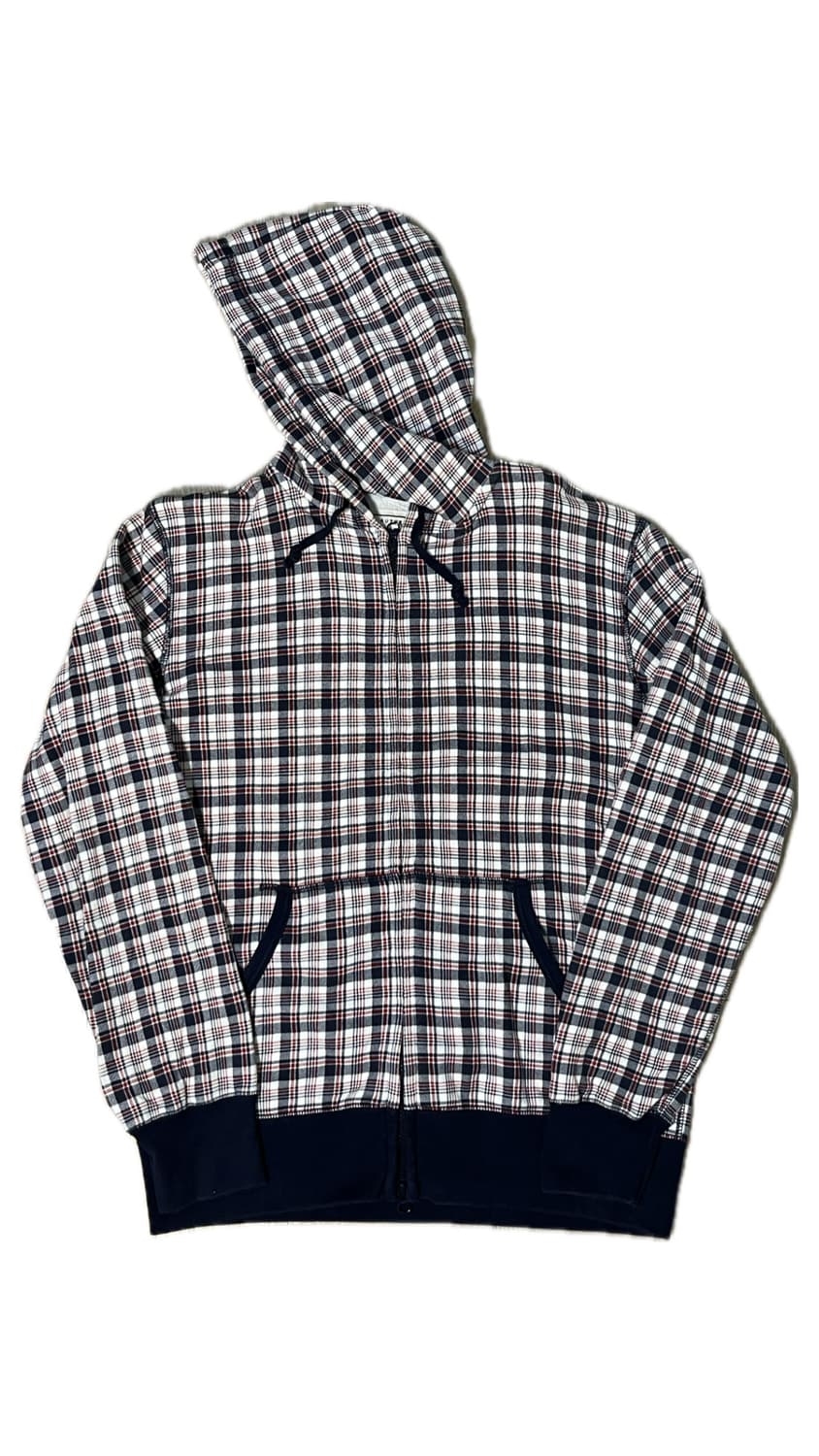 올드 유니클로 체크 후드집업 상품이미지4