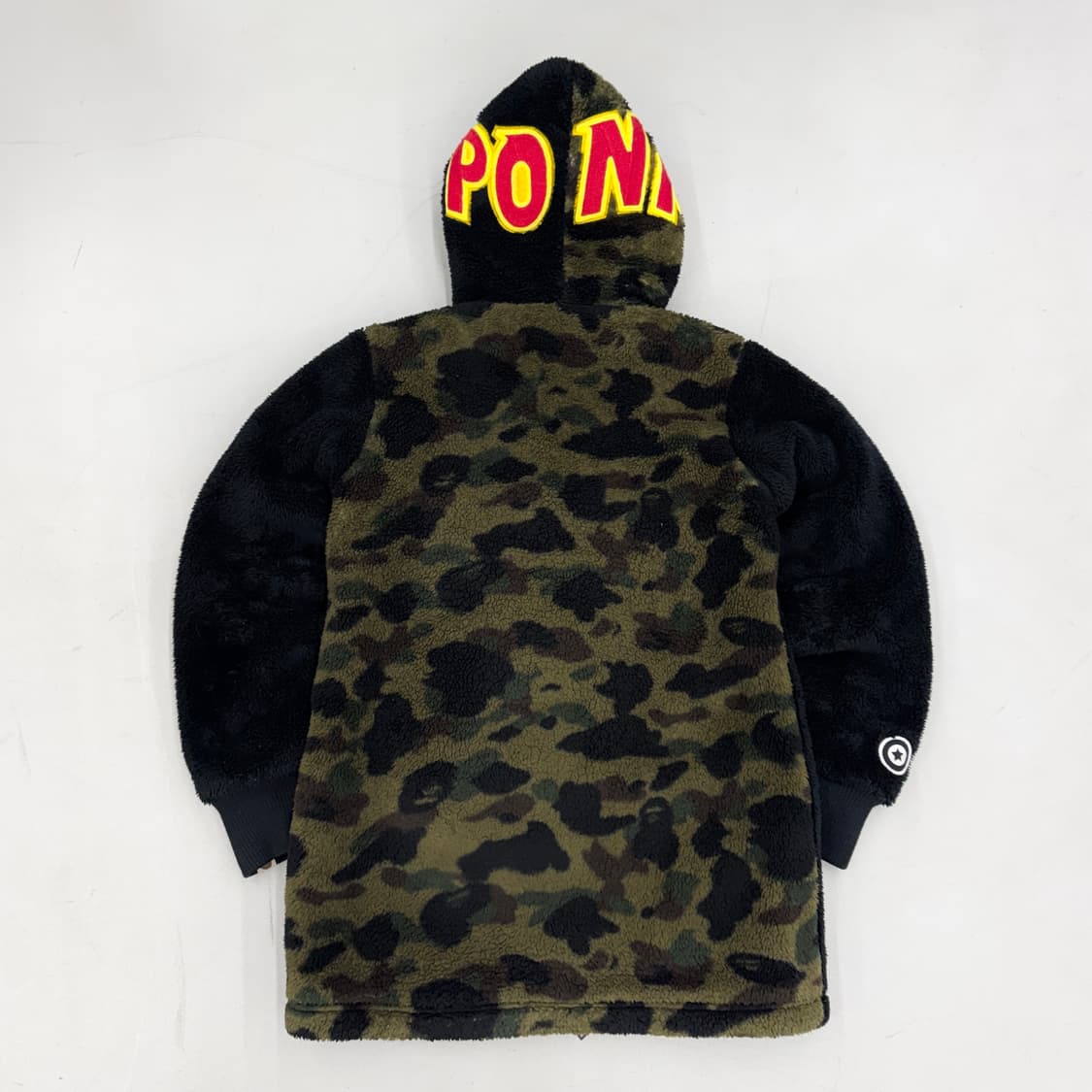 베이프 샤크 후드집업 풀집 보아털 플리스 자켓 상품이미지3