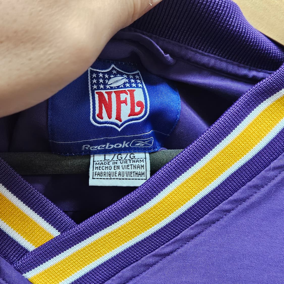 리복 풀오버 NFL 바이킹스 100~105 상품이미지4