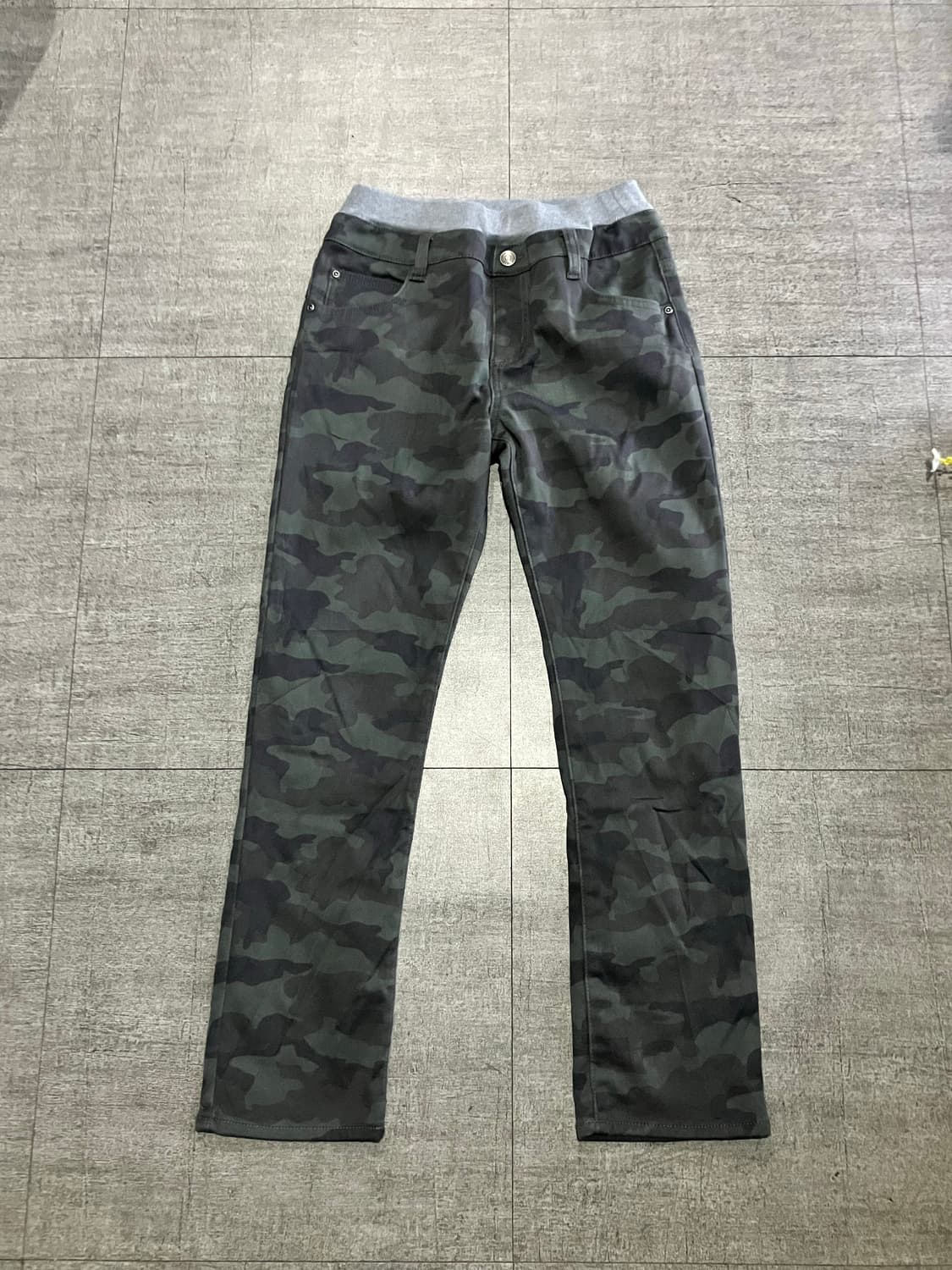 일본빈티지 올드스쿨아메카지 펑크 밀리터리카모 밴딩팬츠 상품이미지1