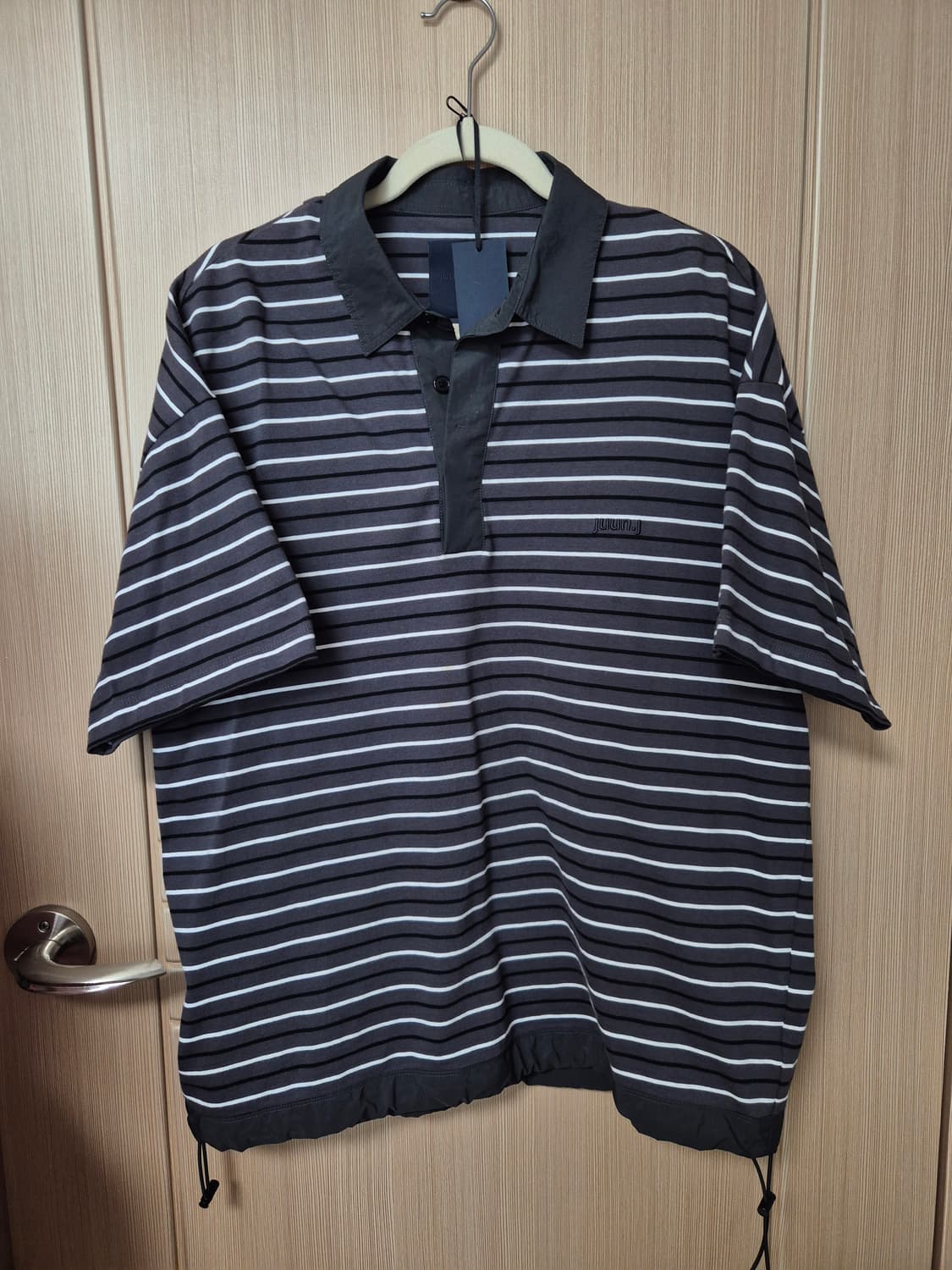 준지 스트라이프 반팔 카라티 s 상품이미지1