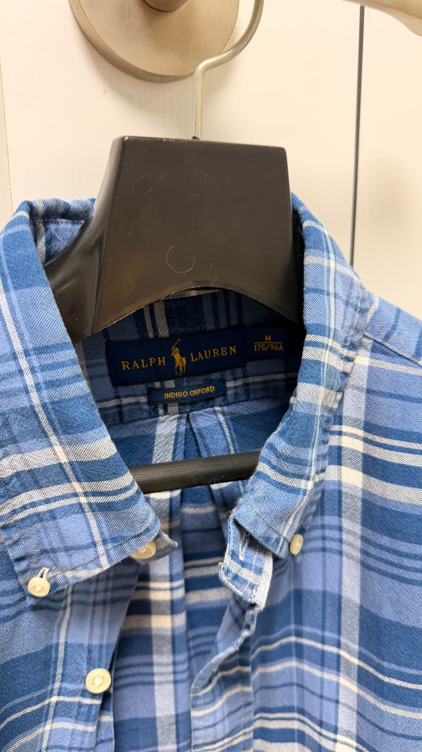 폴로 랄프로렌 블루 체크 셔츠 상품이미지2