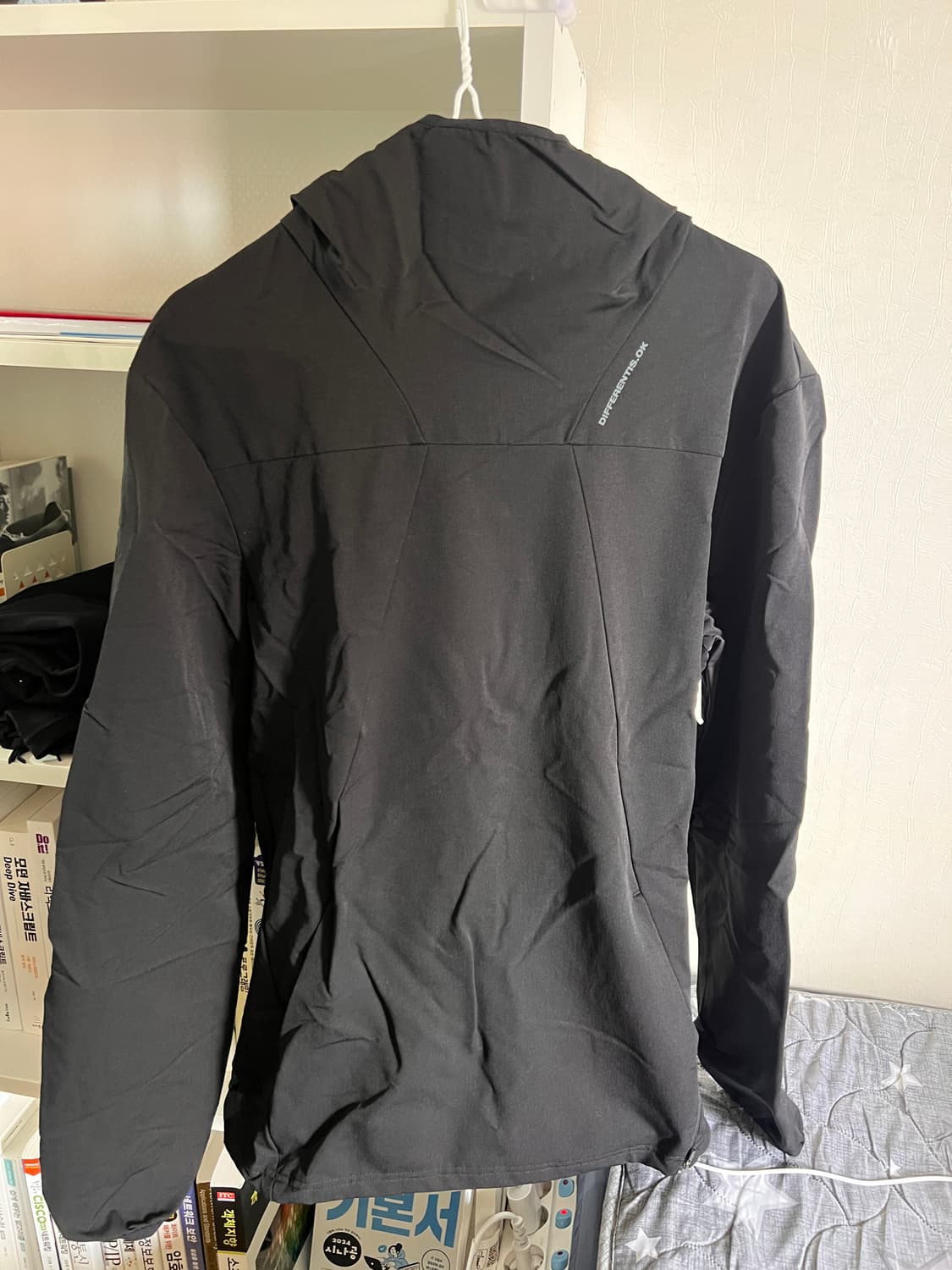 디프런티스 후드 빌티드 셔츠 블랙 2 상품이미지3