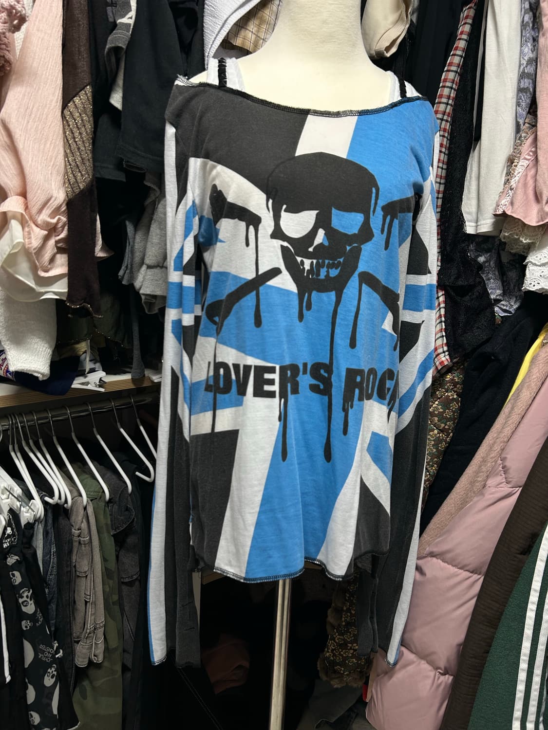 러버스락 펑크 오프숄더 롱슬리브 펑투케 상품이미지1