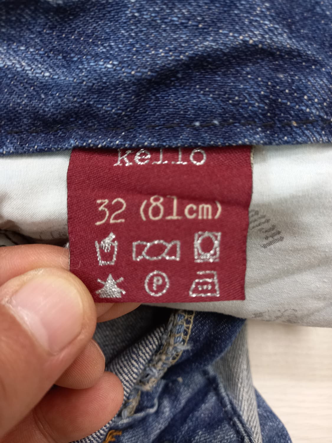 33 KELLO JEANS 데미지워싱 일자진 33-415 상품이미지8