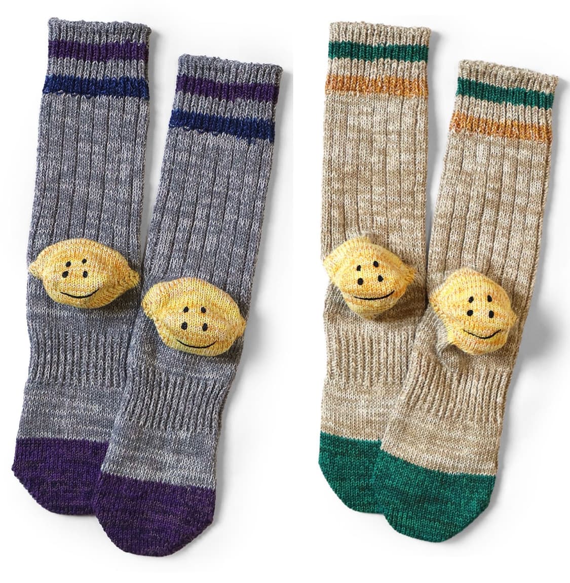 캐피탈 60 피스 헤더 해피 힐 홀드 삭스 그레이+베이지 상품이미지1