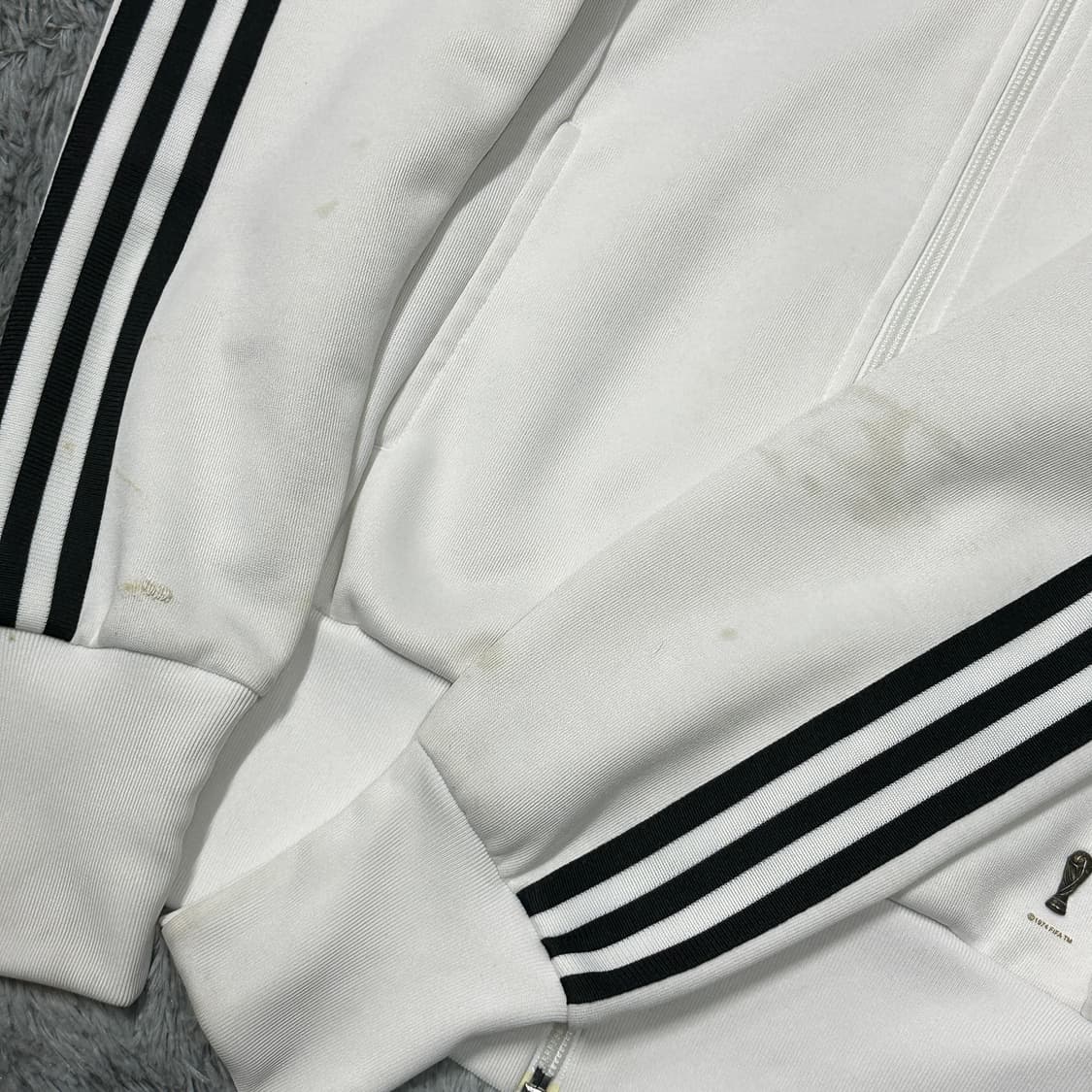 아디다스 독일 국대 트랙탑 화이트 져지 상품이미지4